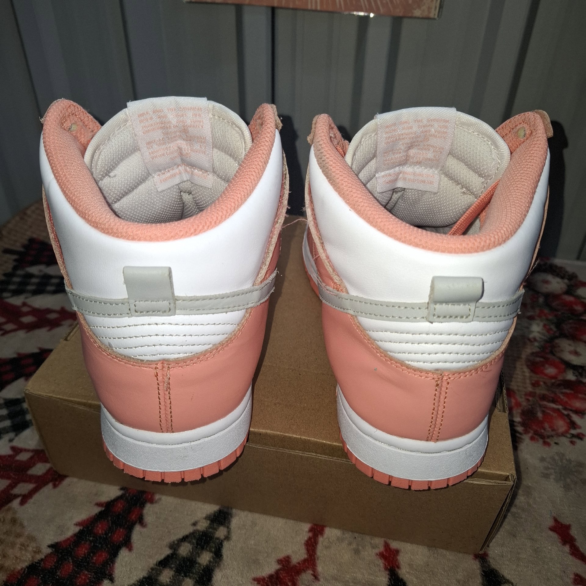 Nike Dunk High Pink White Trainers UK 5.5, Nike, 5.5, Excellent condition — preloved on SilentSale®