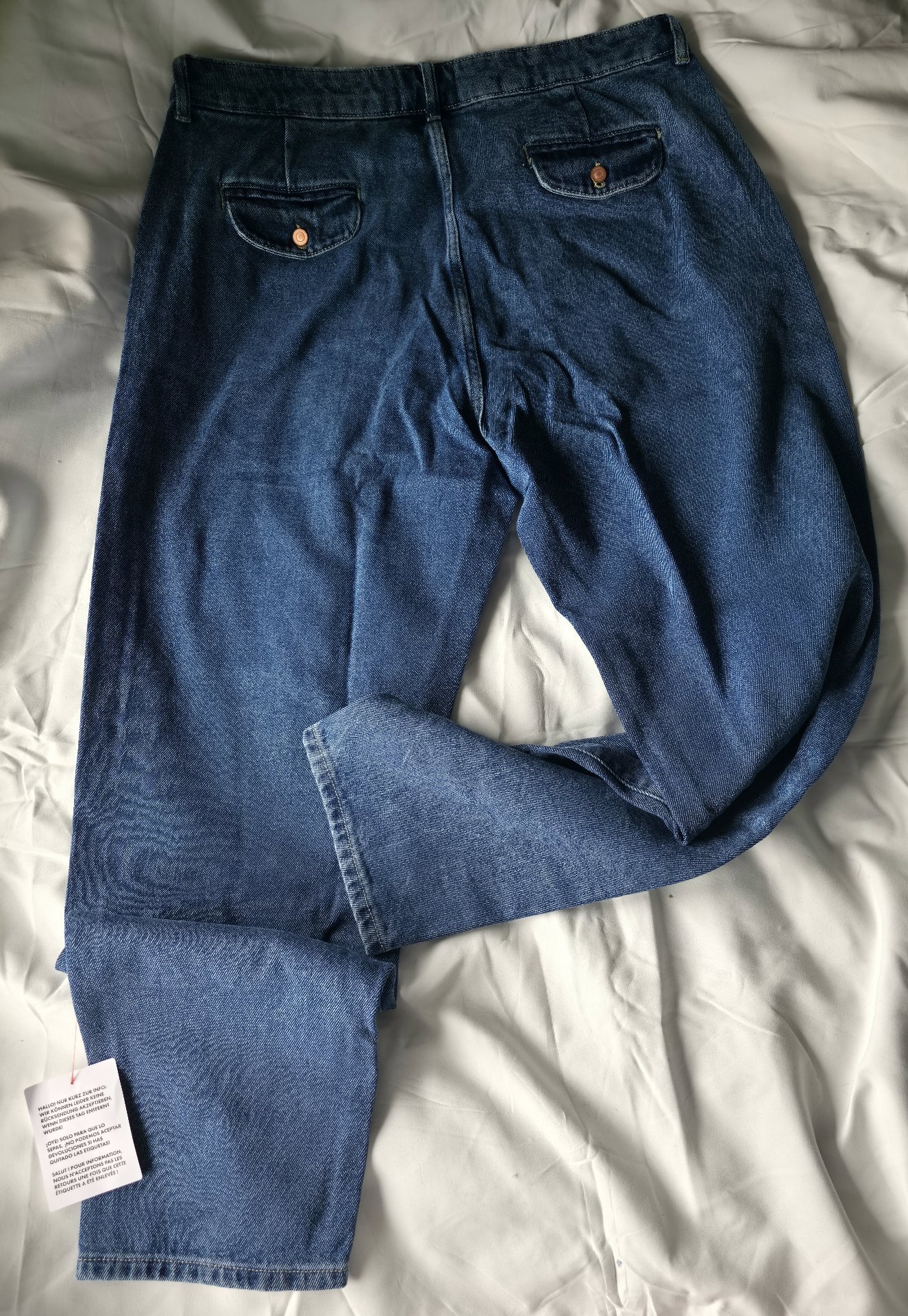  Waist 36" double Pleat Jean asos design , ASOS Design, W36 L32, New condition — preloved on SilentSale®