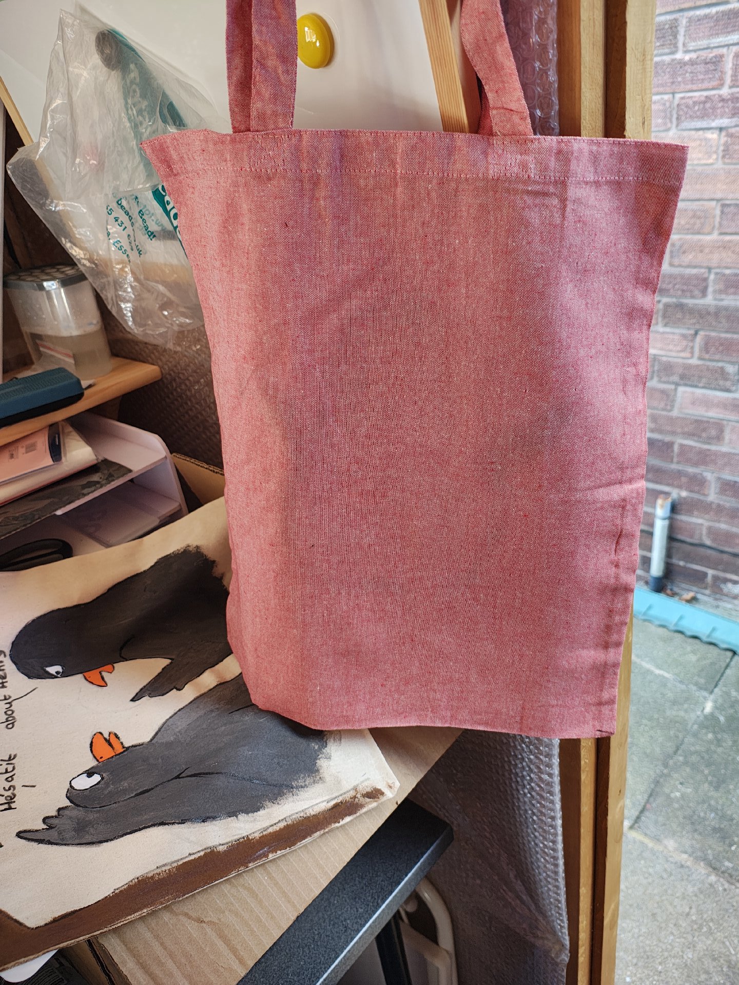 Penguin pink tote bag , Unbranded, Medium, Excellent condition — preloved on SilentSale®