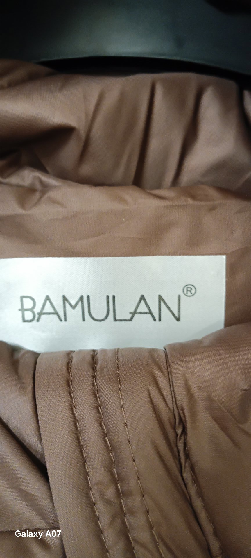 Bamulan Brown Puffer Coat with Hood – Size S, Bamulan, S, New condition — preloved on SilentSale®
