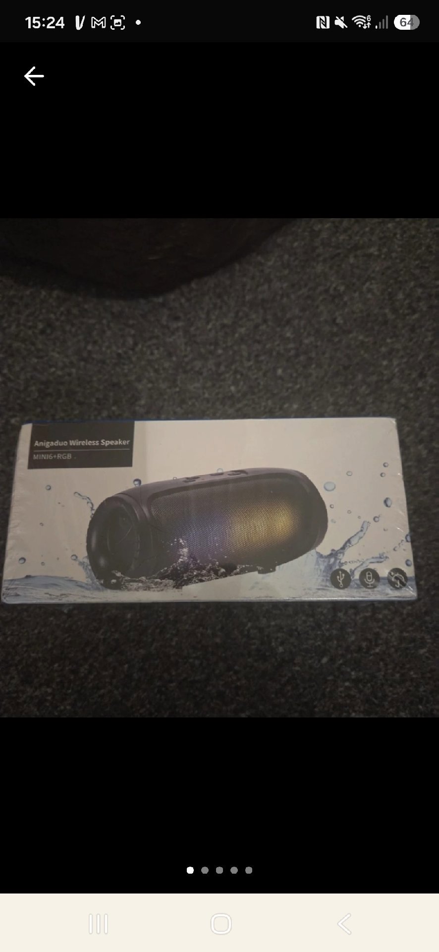 Anigaduo Wireless Speaker MINI6+RGB Splashproof, Anigaduo, One Size, New condition — preloved on SilentSale®