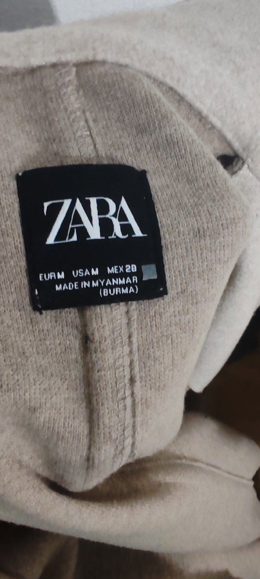 Zara Beige Long Wool Blend Coat, Zara, 10, Excellent condition — preloved on SilentSale®