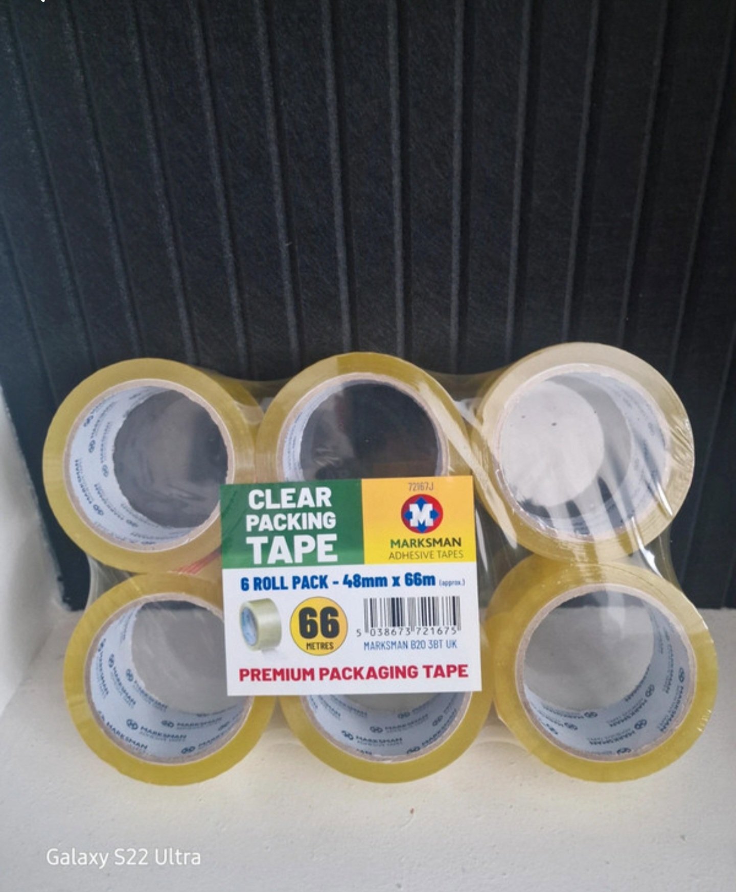 Clear tape, Unbranded, 48mm x 66m, New condition — preloved on SilentSale®