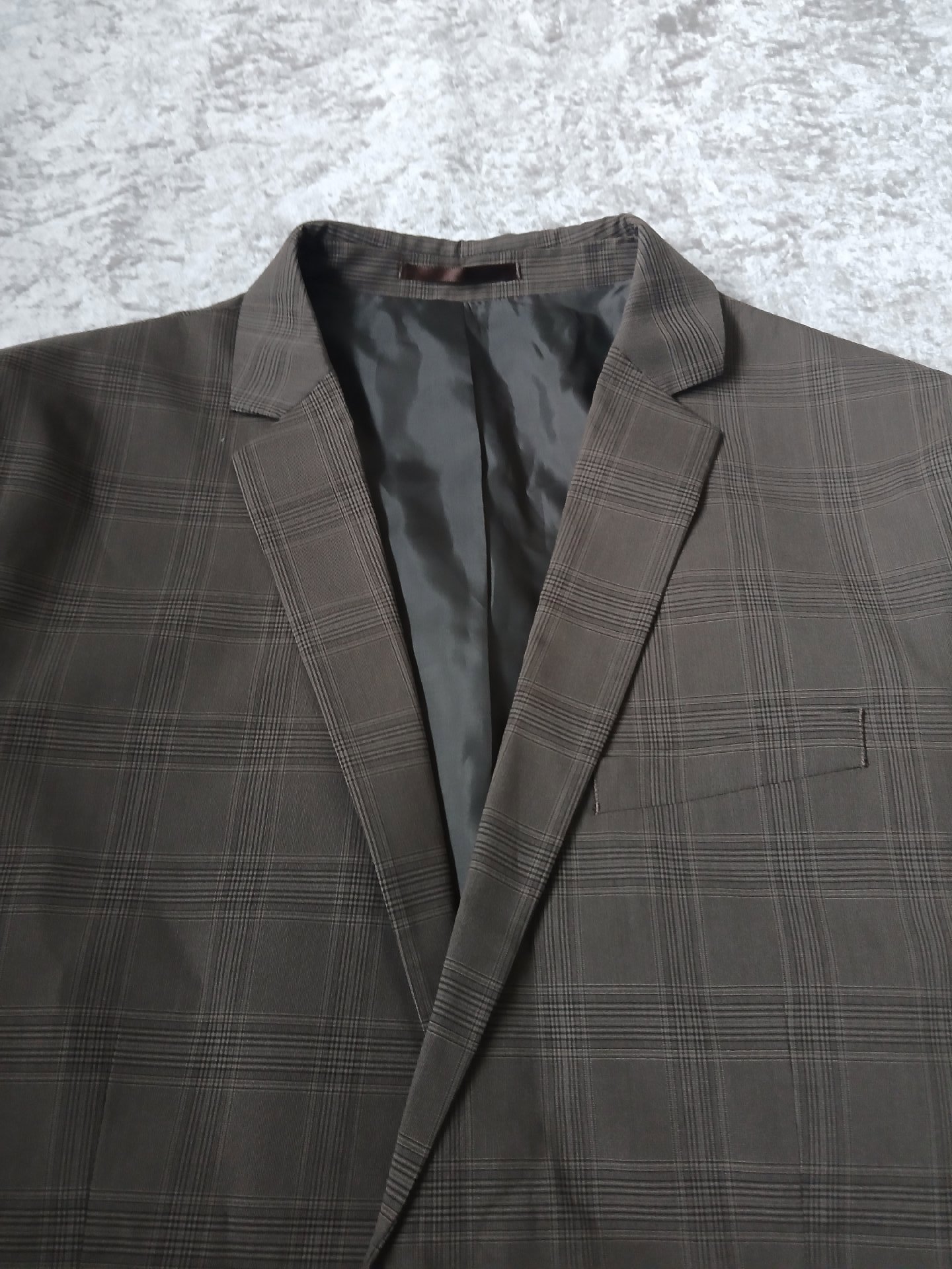 Jack & Jones Brown Check Blazer UK 42R Super Slim (Fits like M‑Large), Jack & Jones, 42R, New condition — preloved on SilentSale®