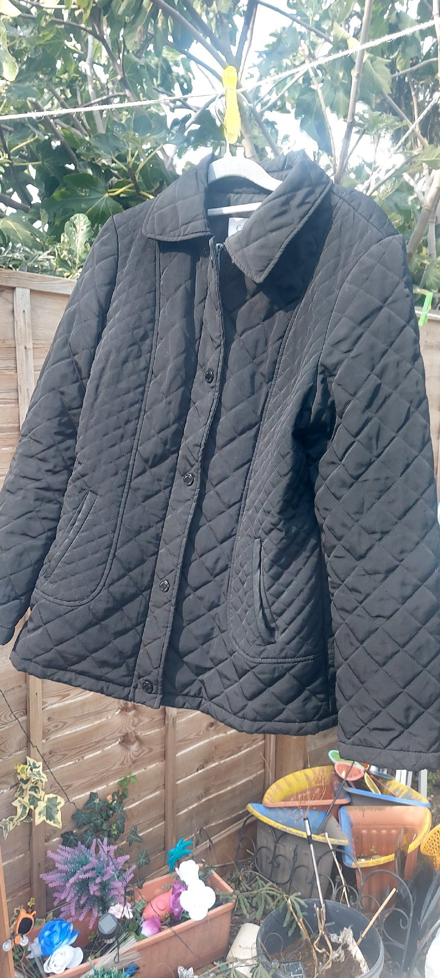 Calvin Klein Black Quilted Jacket – Size S, Calvin Klein, S, Excellent condition — preloved on SilentSale®