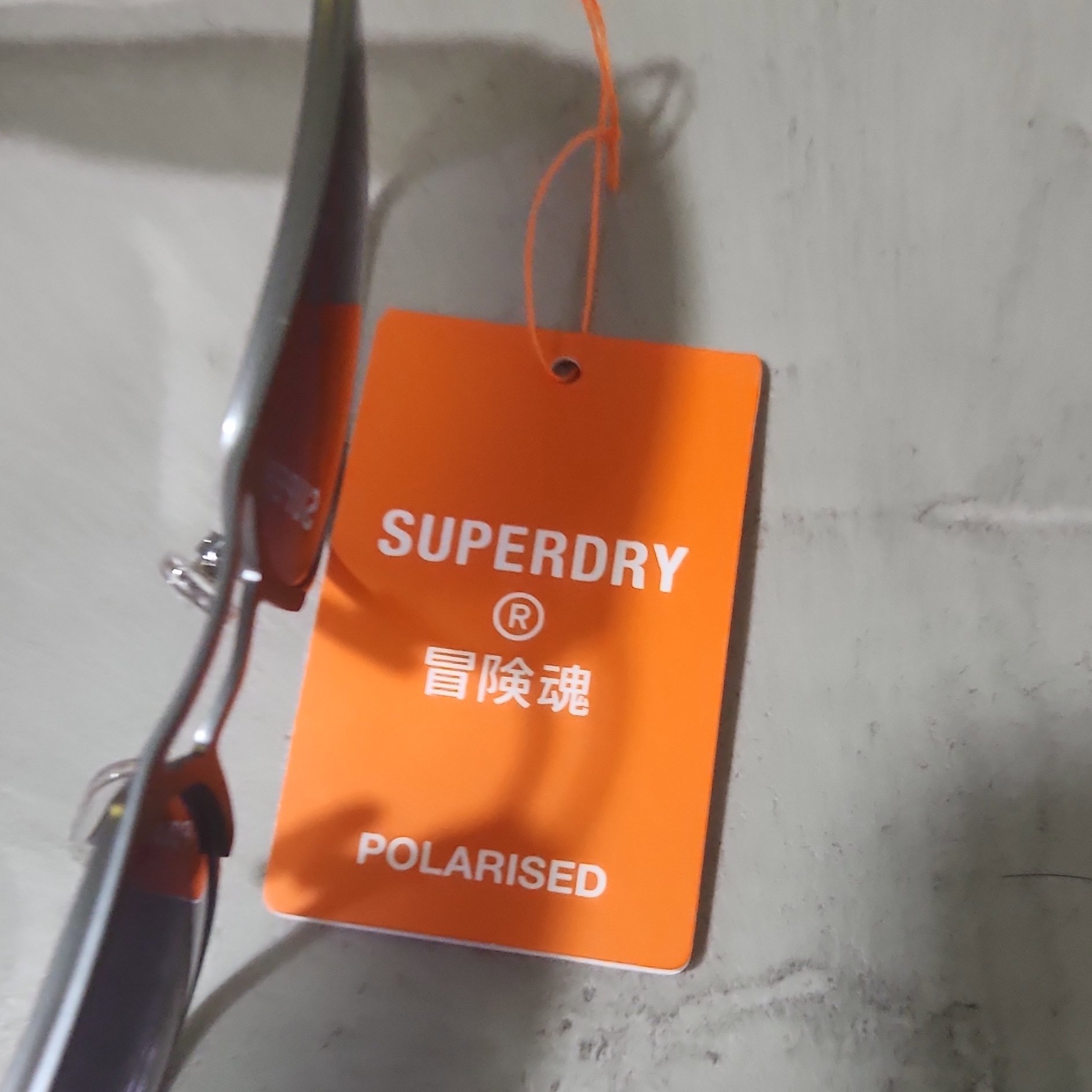 Superdry Polarised Sunglasses with Orange Arms, Superdry, One Size, New condition — preloved on SilentSale®
