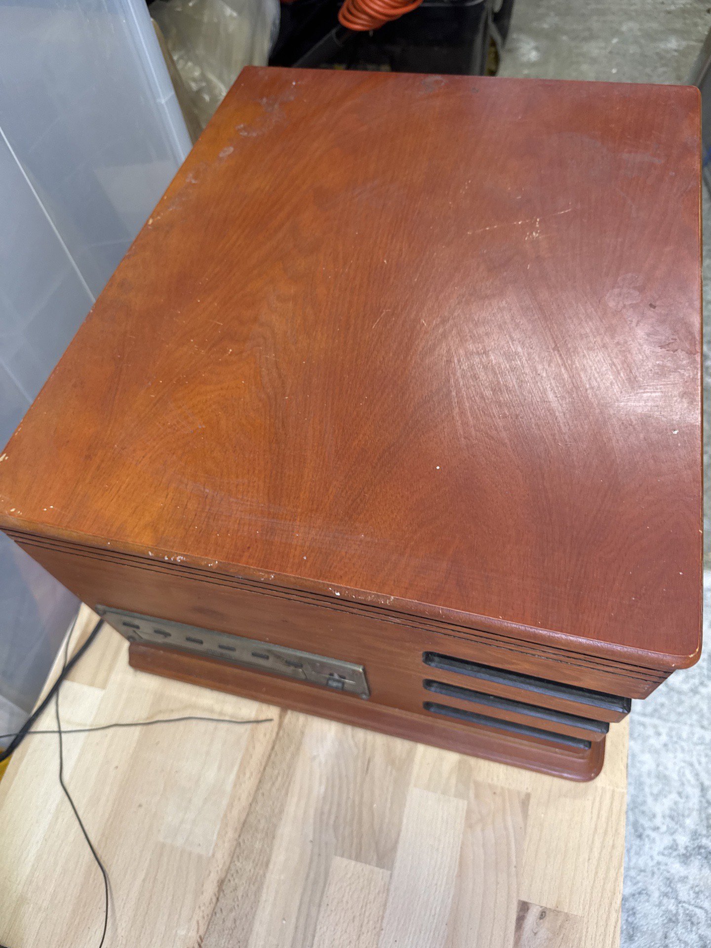 Steepletone Vintage Style Wooden Record Player with Cassette and Radio, Steepletone, One Size, Good condition — preloved on SilentSale®