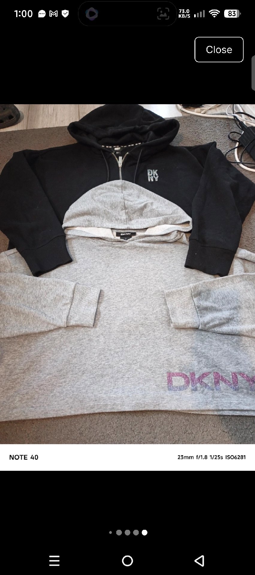 DKNY Sport Black Zip-Up Hoodie XL, DKNY, XL, Excellent condition — preloved on SilentSale®