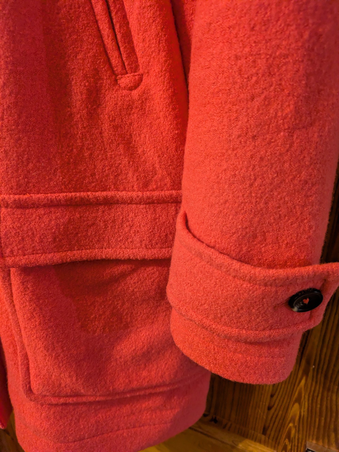 Joules Red Wool Blend Duffle Coat, Joules, 10, Excellent condition — preloved on SilentSale®