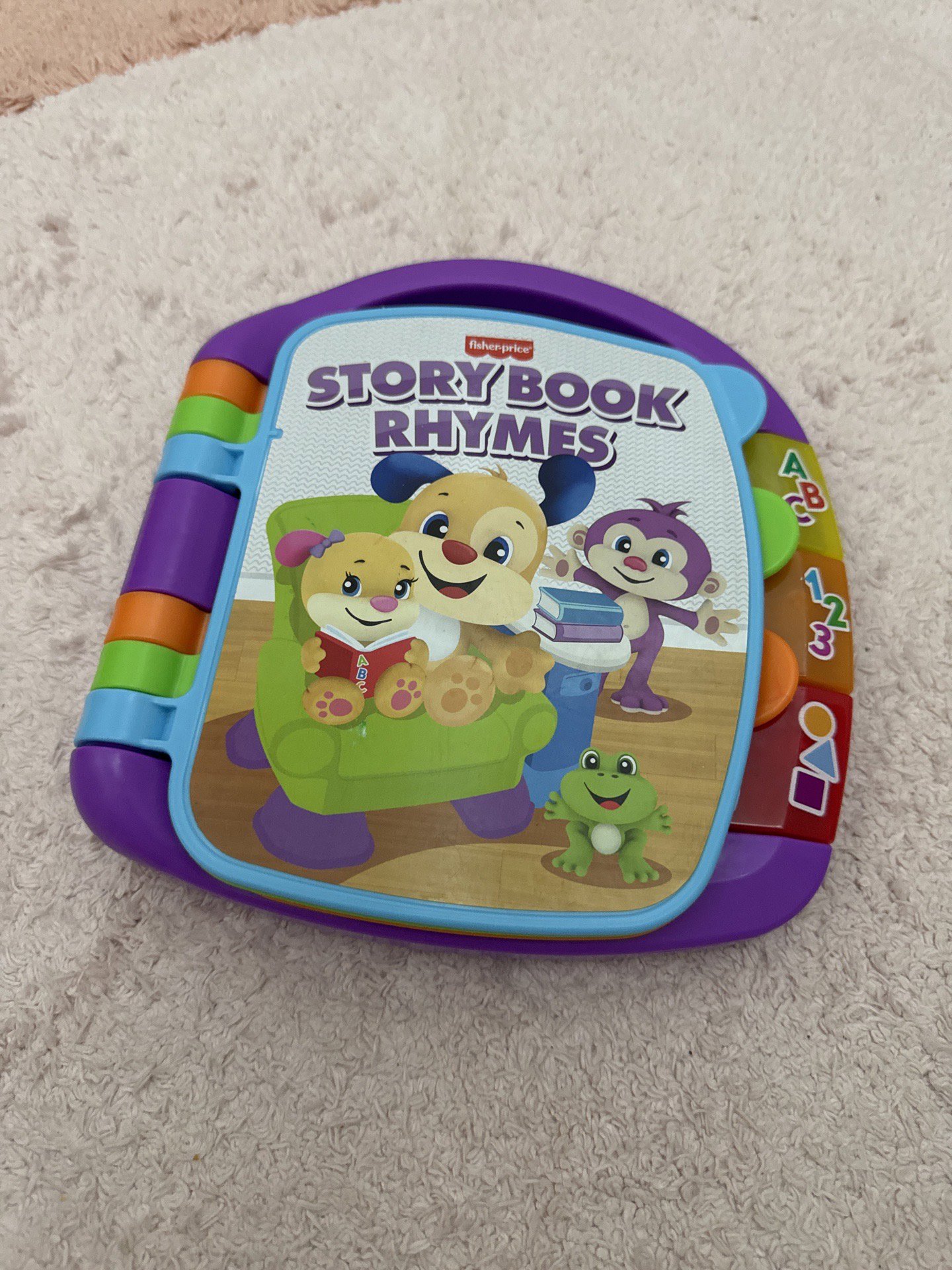 Fisher-Price Storybook Rhymes toy book, Fisher-Price, 3-6M, Excellent condition — preloved on SilentSale®