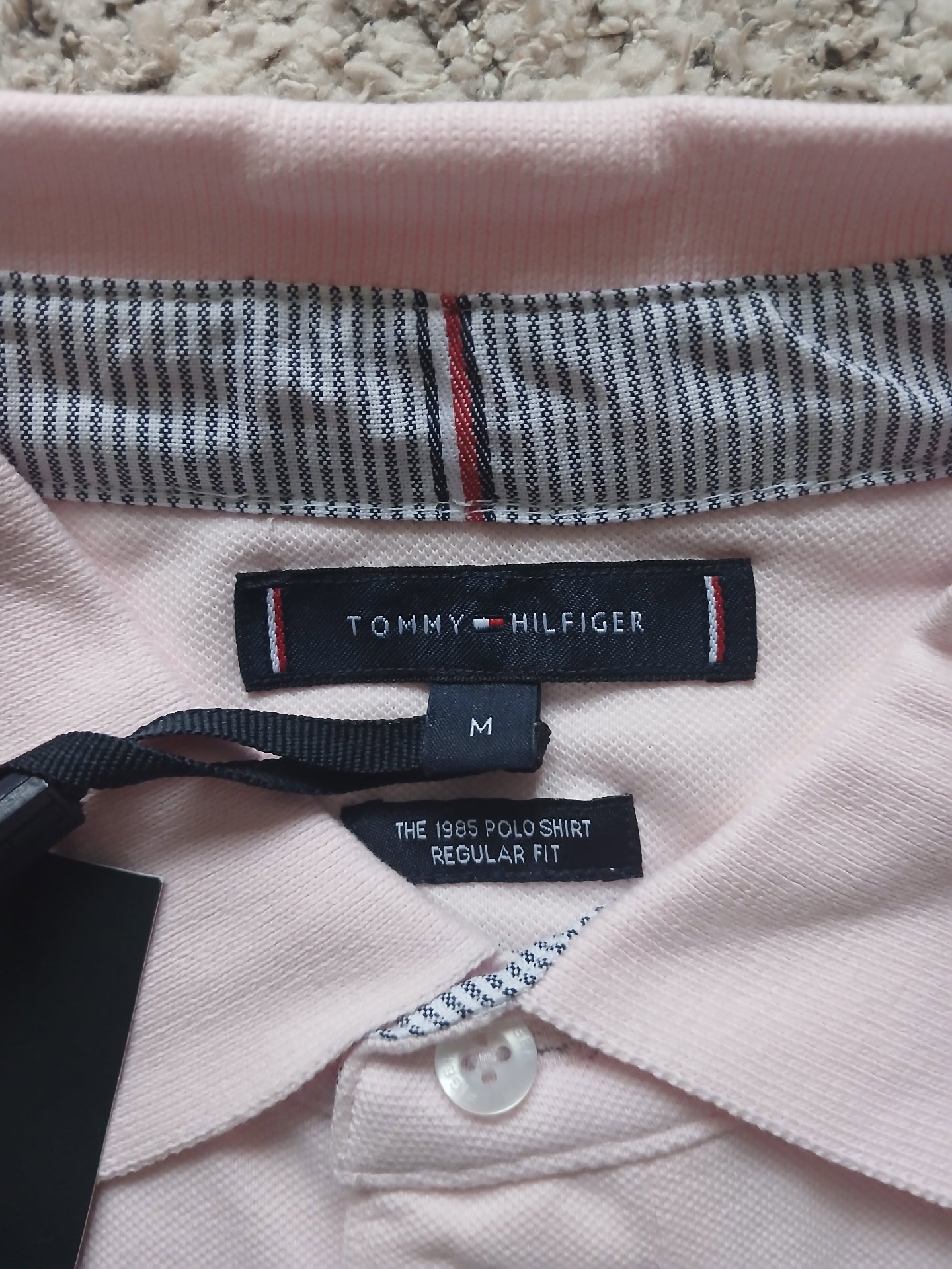 Tommy Hilfiger Pink Regular Fit Polo Shirt – Size M, Tommy Hilfiger, M, New condition — preloved on SilentSale®