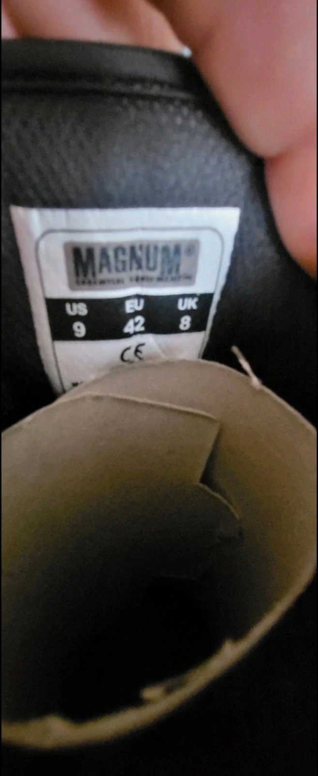 Size 8 Black magnum panther boots safety boots new, Magnum, 8, New condition — preloved on SilentSale®
