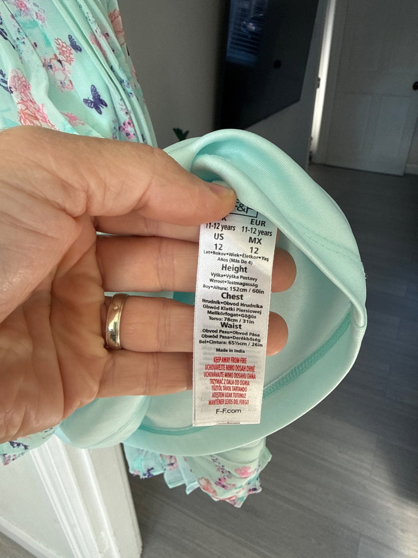 Floral Sleeveless Dress –girls 11- 12, F&F, 12 years, Excellent condition — preloved on SilentSale®
