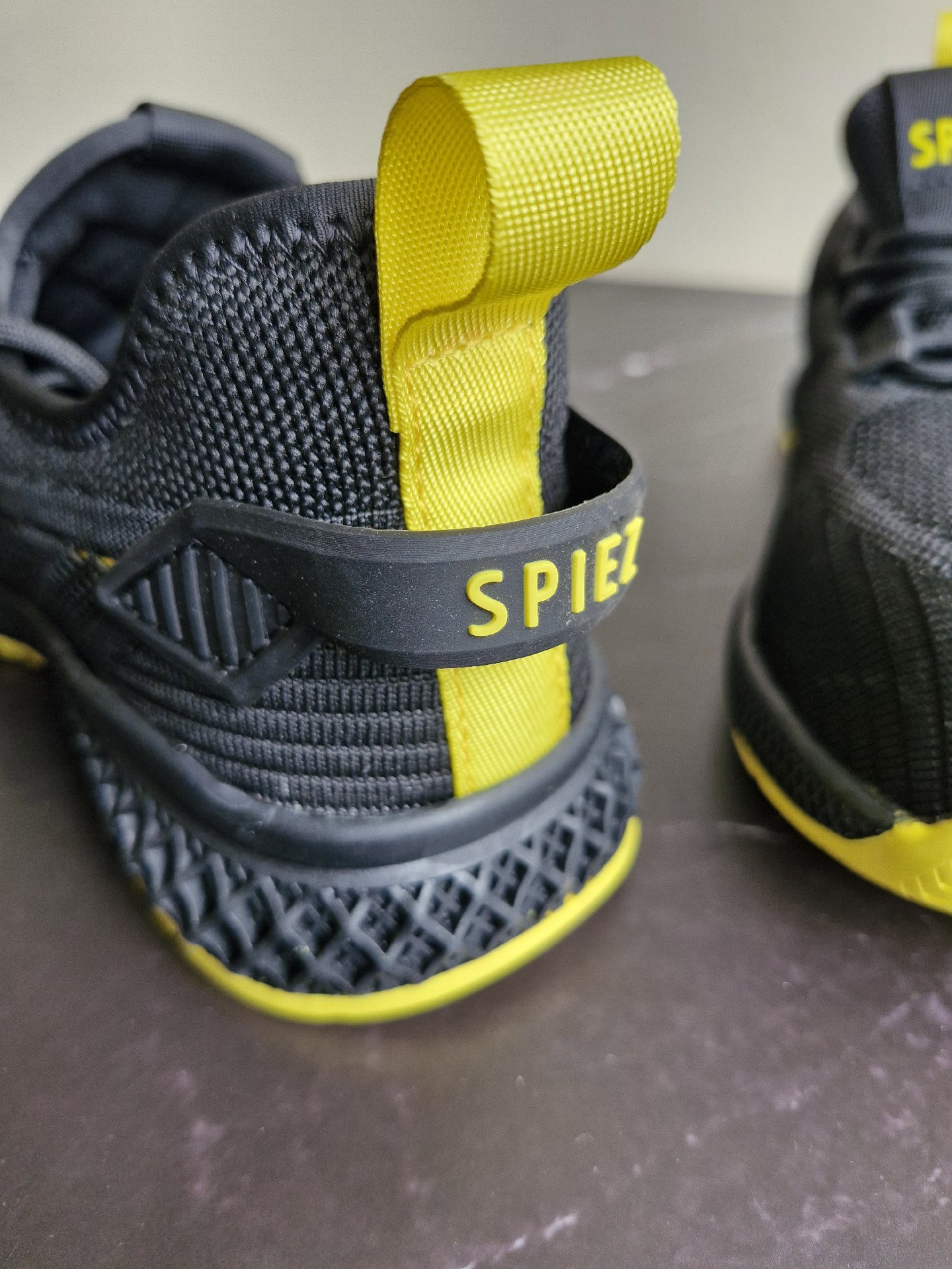 Spiez Black and Yellow Trainerssafety boots with steel toe cap  – UK 5.5, Spiez, 5.5, New condition — preloved on SilentSale®