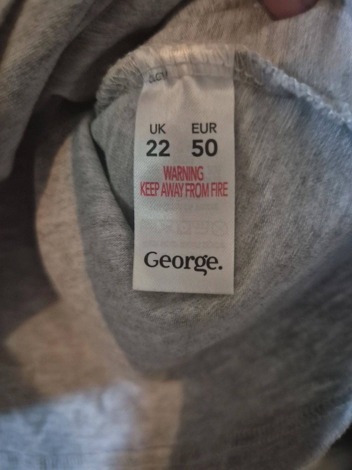 grey long sleeved top, George, XL / UK 20-22, Excellent condition — preloved on SilentSale®