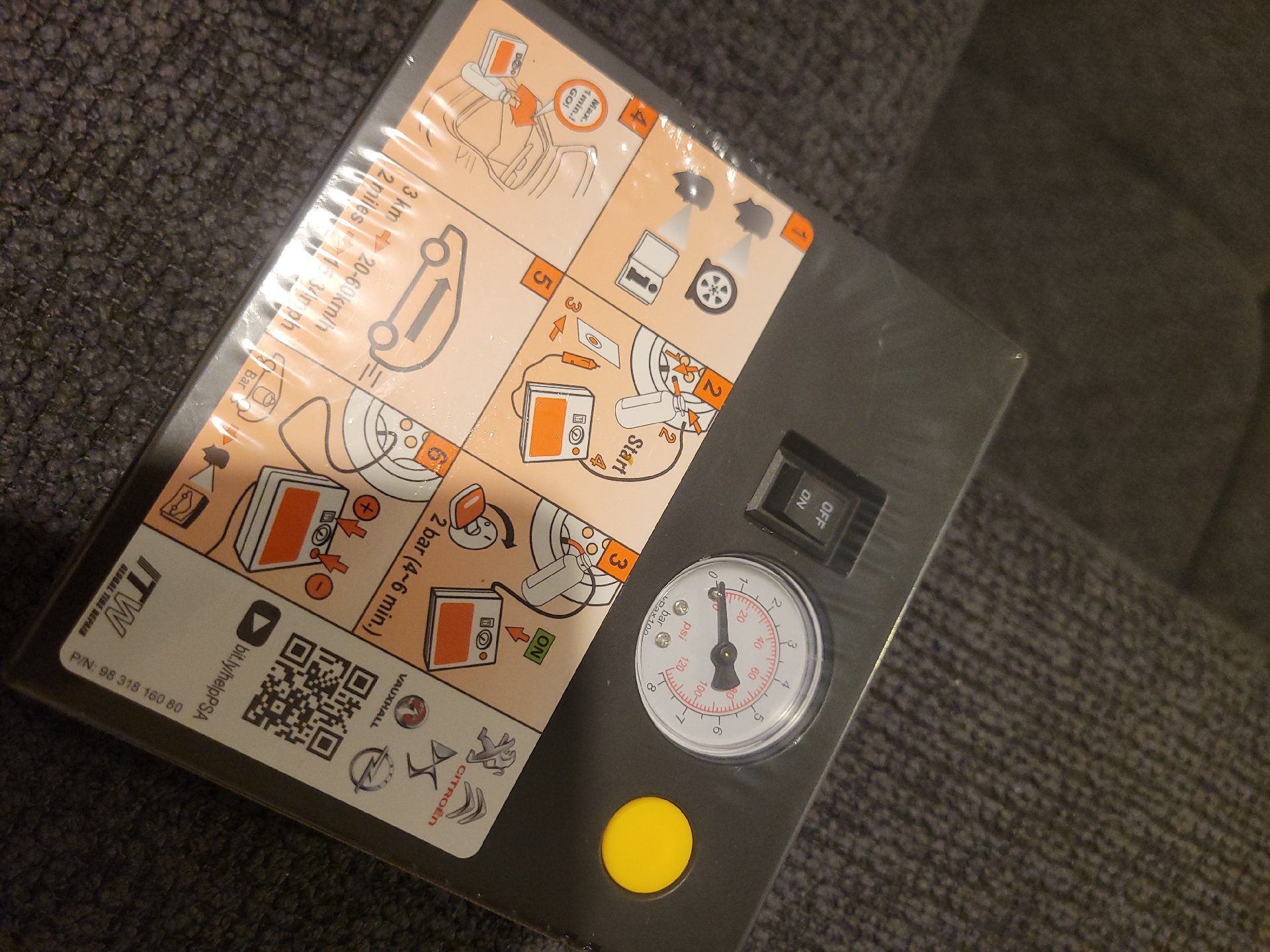 Portable Car Tyre Inflator Compressor Pump, Itm, One Size, New condition — preloved on SilentSale®