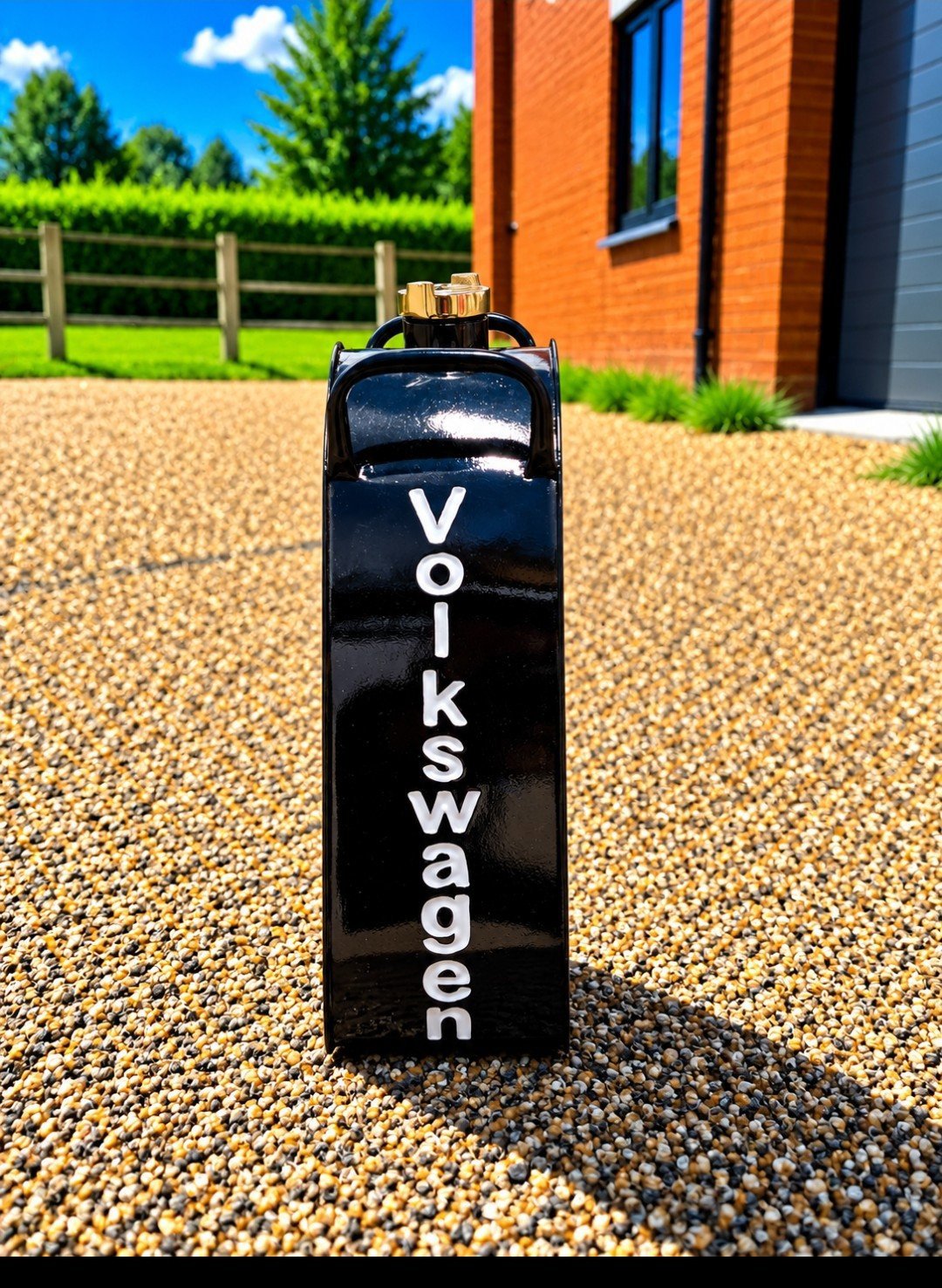VW Spilt Screen Metal Black/White Petrol Can , Volkswagen, Medium, New condition — preloved on SilentSale®
