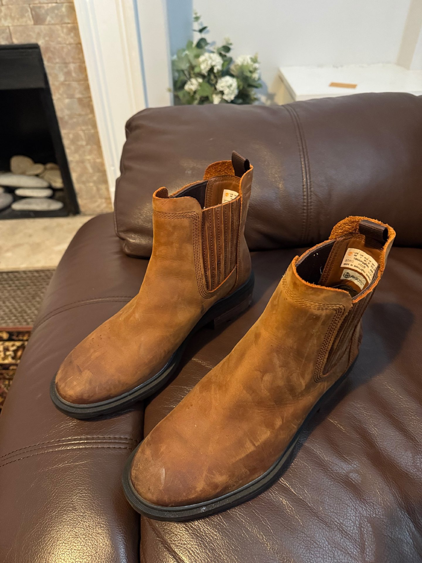 Timberland Brown Nubuck Chelsea Boots – UK 7 / EU 40, Timberland, 7, Good condition — preloved on SilentSale®