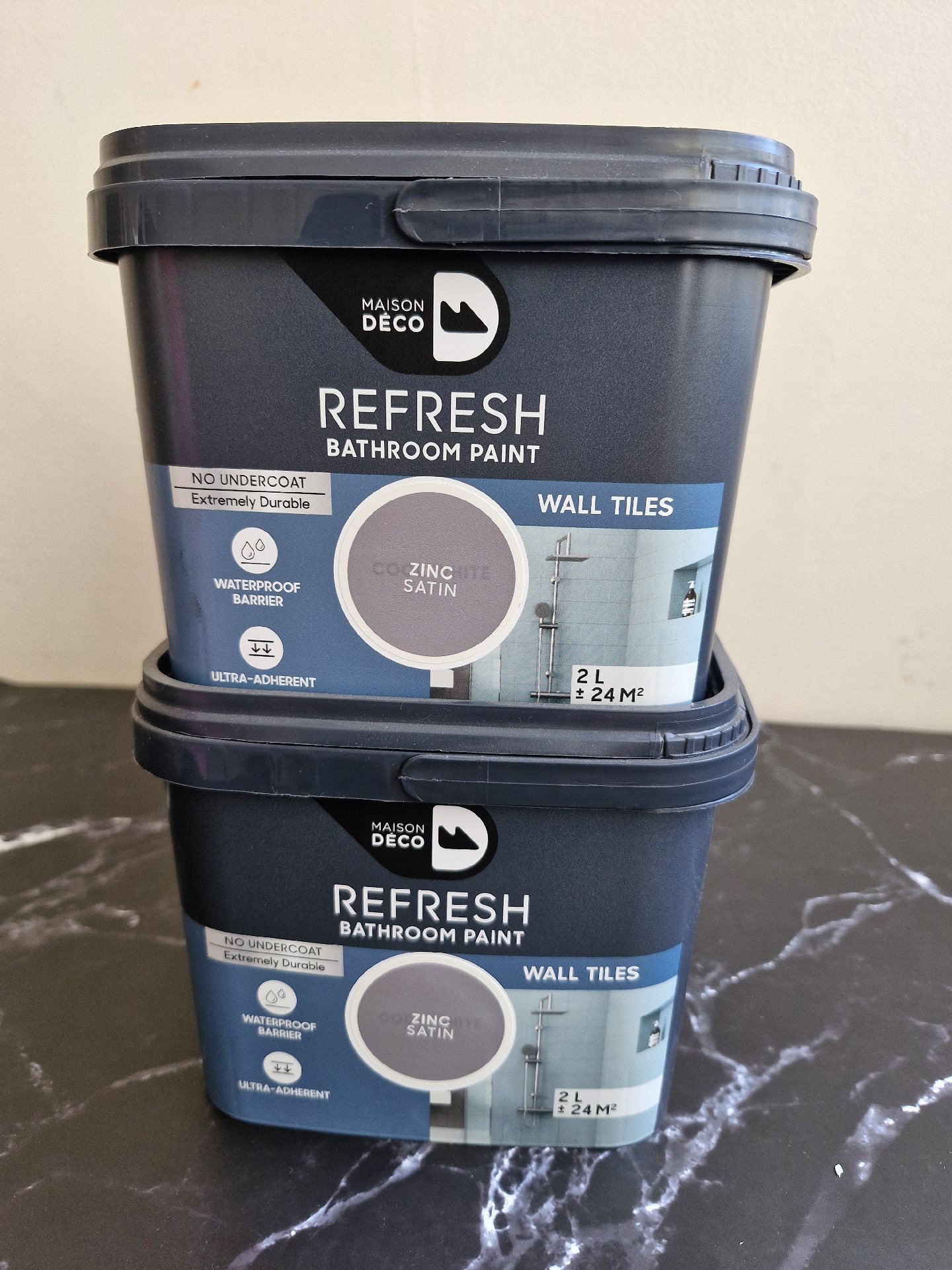 Maison Deco Refresh Zinc Satin Bathroom Paint 2L, Maison Deco, One Size, Excellent condition — preloved on SilentSale®