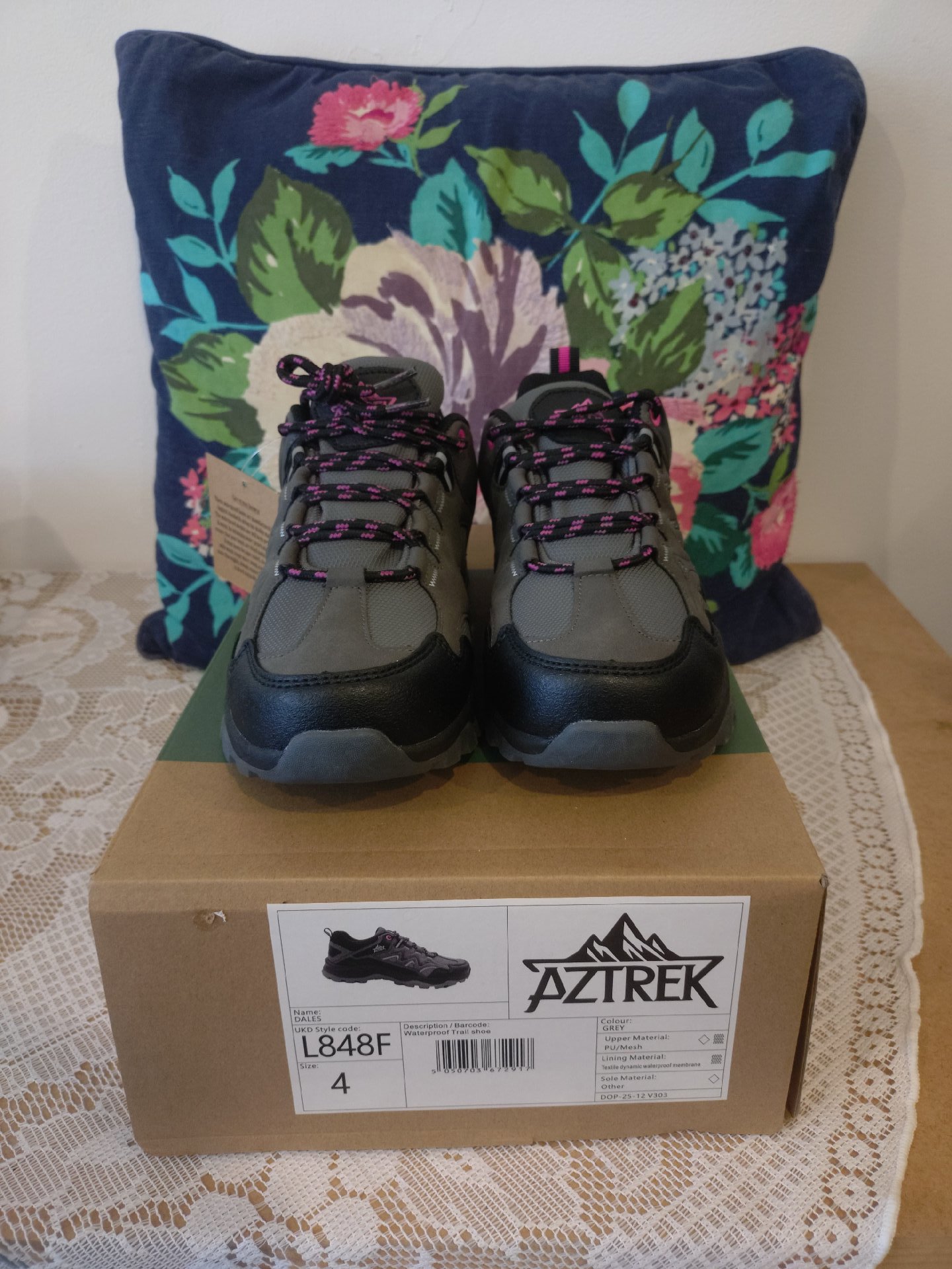Aztrek Waterproof Trail Shoes Grey – UK 4, Aztrek, 4, New condition — preloved on SilentSale®