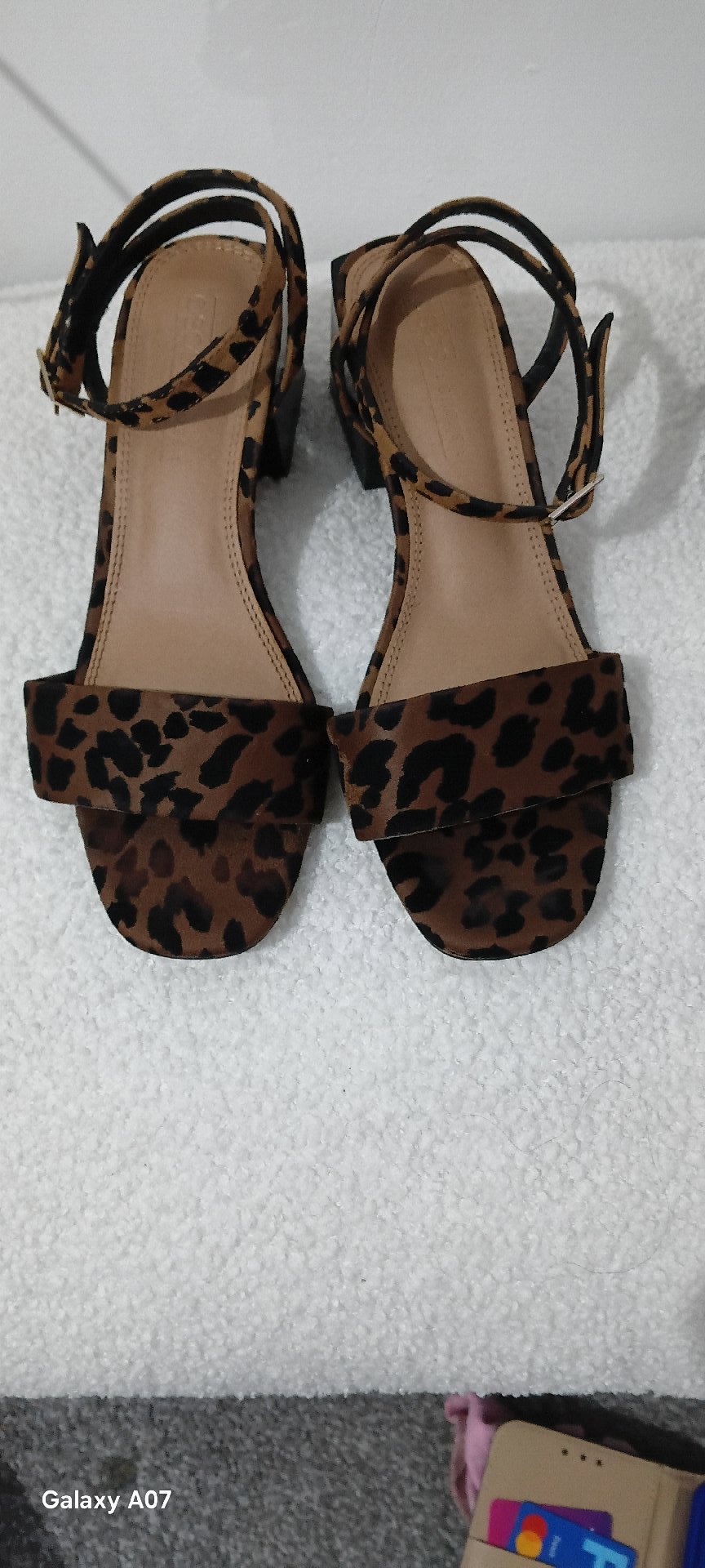 Leopard Print Block Heel Sandals – Size 5, Sos Shoes, 5, Excellent condition — preloved on SilentSale®