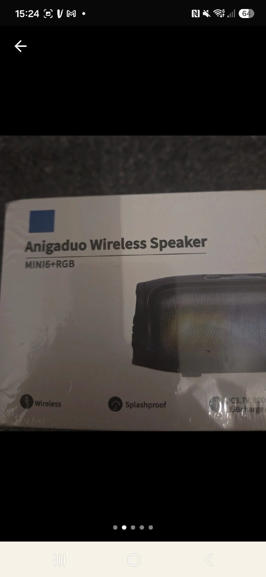Anigaduo Wireless Speaker MINI6+RGB Splashproof, Anigaduo, One Size, New condition — preloved on SilentSale®