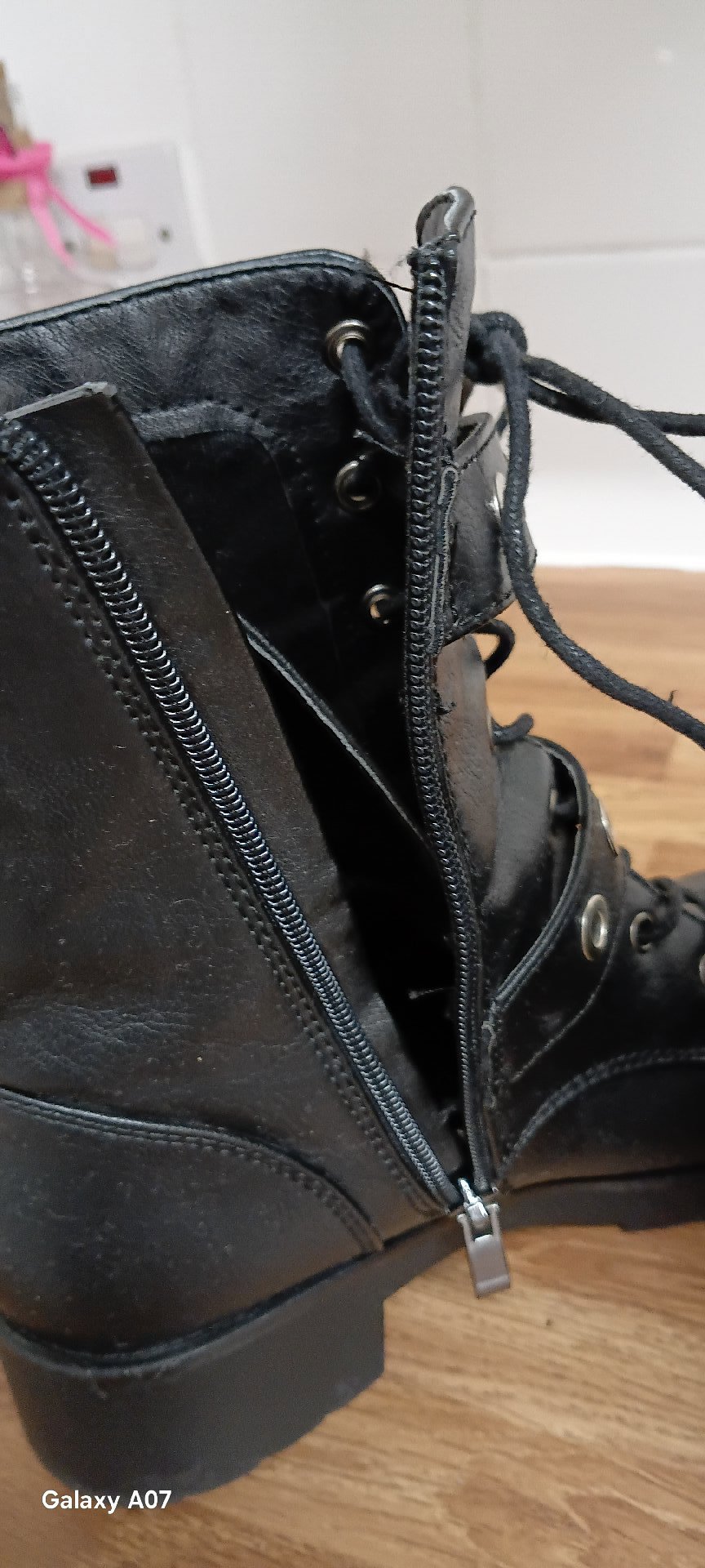 House Black Lace-Up Ankle Boots with Buckle – UK 6 / EU 39, House, 6, Good condition — preloved on SilentSale®