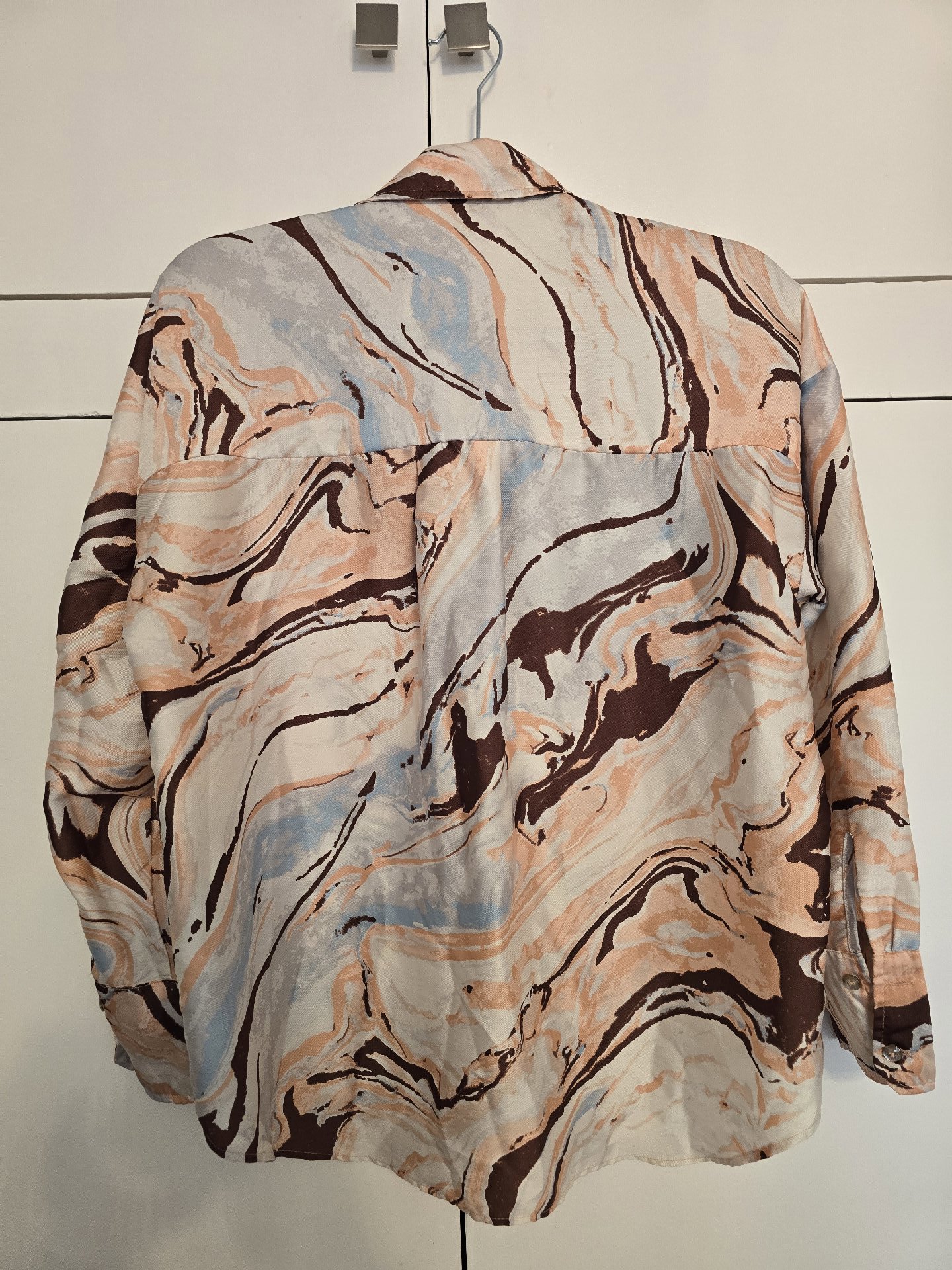 River Island Marble Print Long Sleeve Shirt – UK 8, River Island, 8, Excellent condition — preloved on SilentSale®