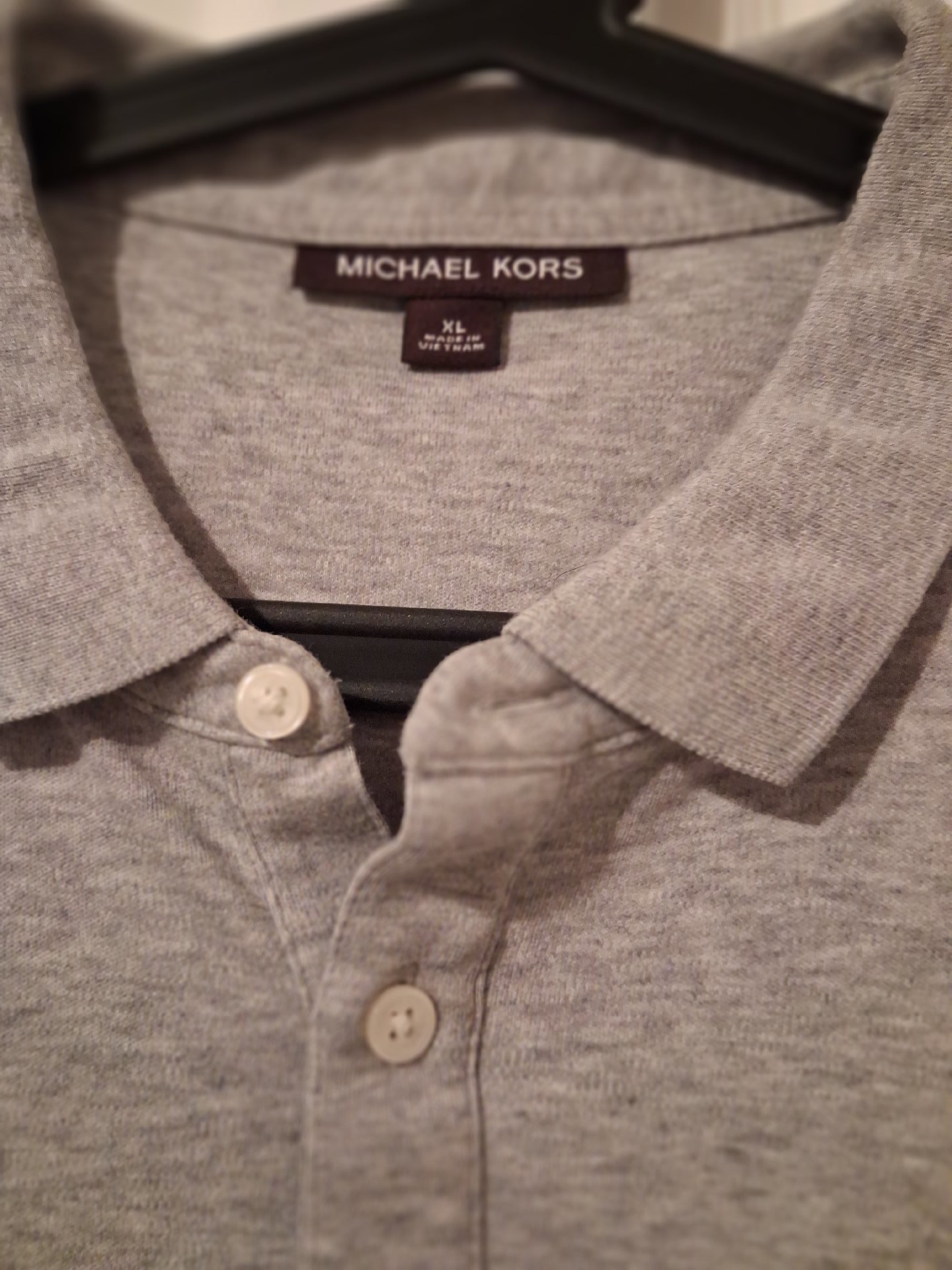 Michael Kors Grey Polo Shirt –, Michael Kors, XL, Good condition — preloved on SilentSale®