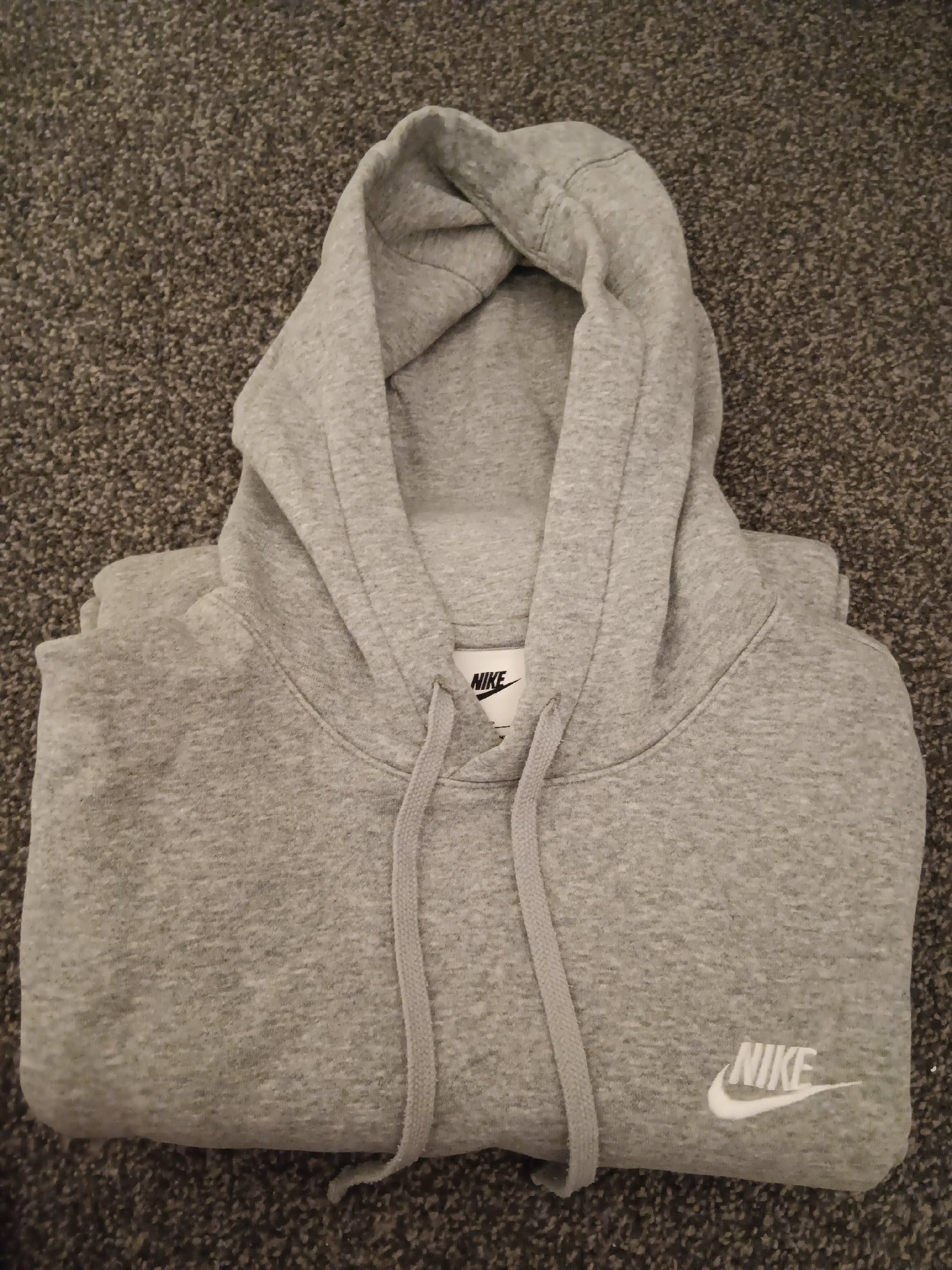 Nike Grey Fleece Hoodie — Size S, Nike, S, Good condition — preloved on SilentSale®