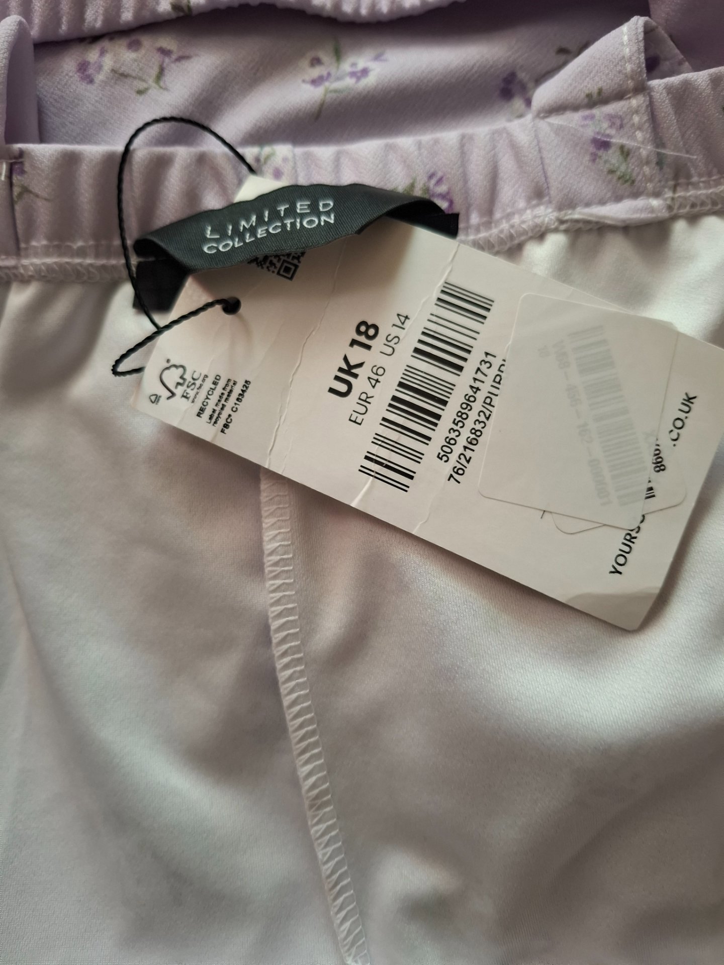 Limited Collection Lilac Floral Tie Strap Dress – UK 18, London Collection, 18, New condition — preloved on SilentSale®