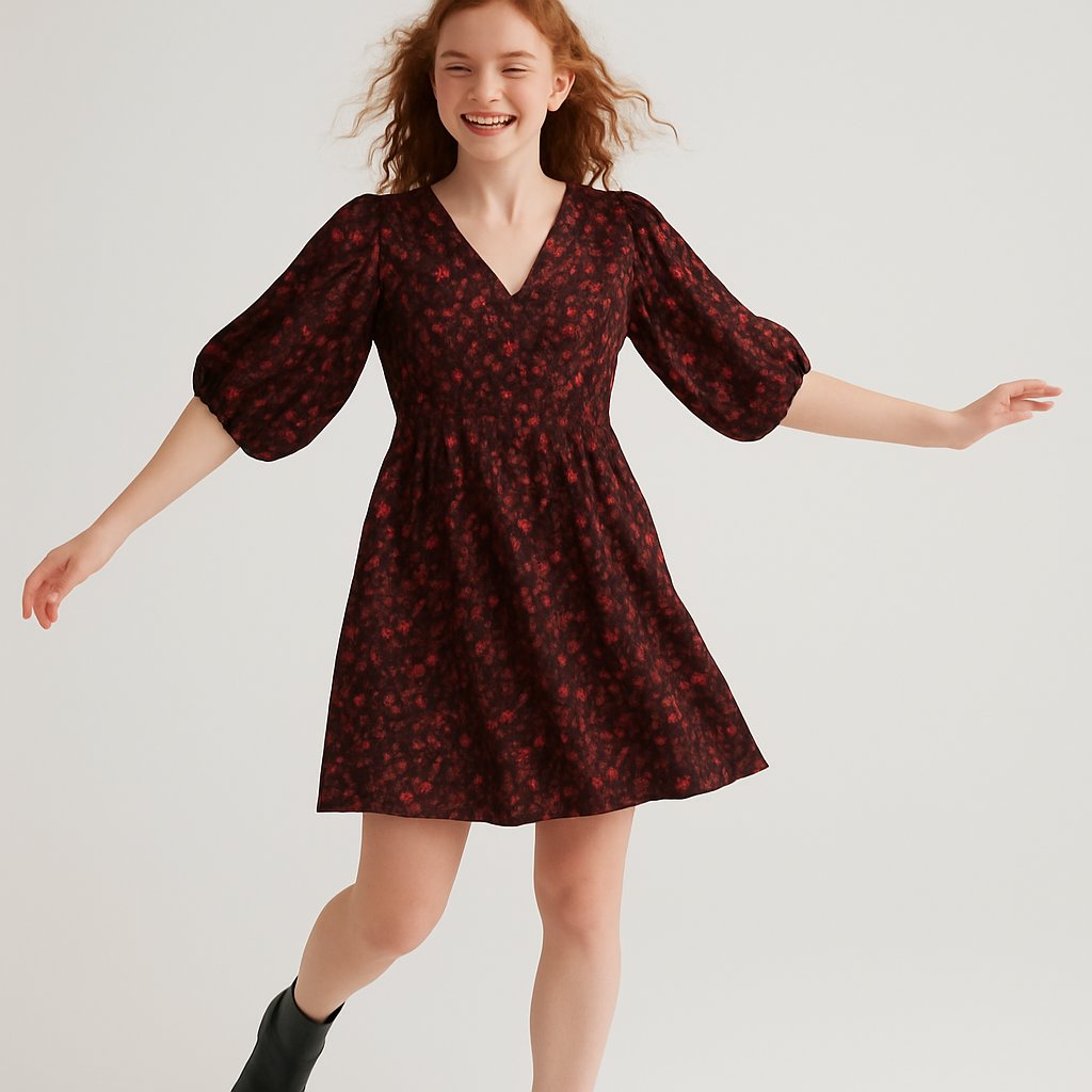 JD Williams Floral Print V-Neck Dress – Size 12, JD Williams, 12, New condition — preloved on SilentSale®