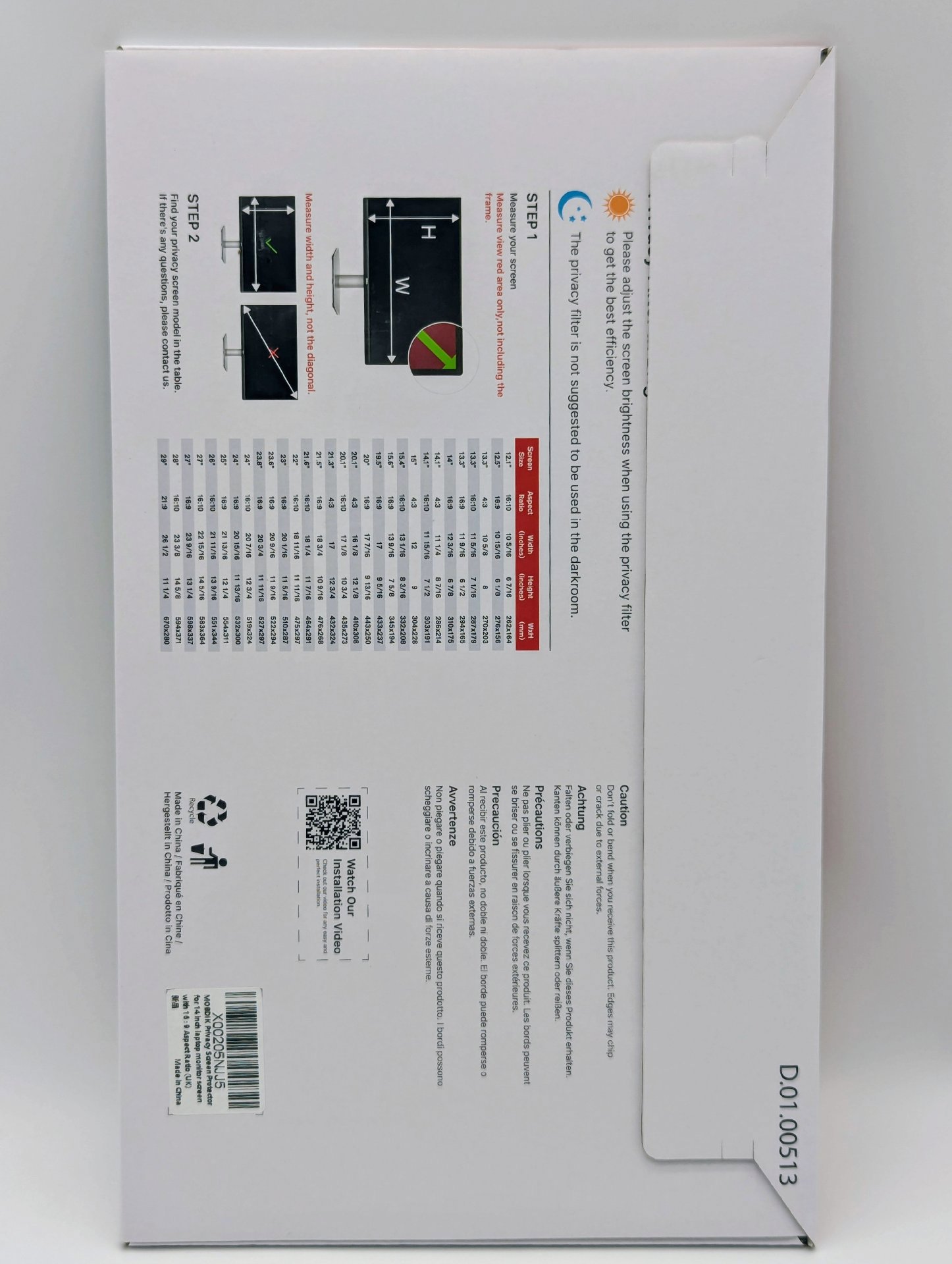 Privacy Screen Protector for 14 Inch Monitor, Unbranded, 14 inch, New condition — preloved on SilentSale®