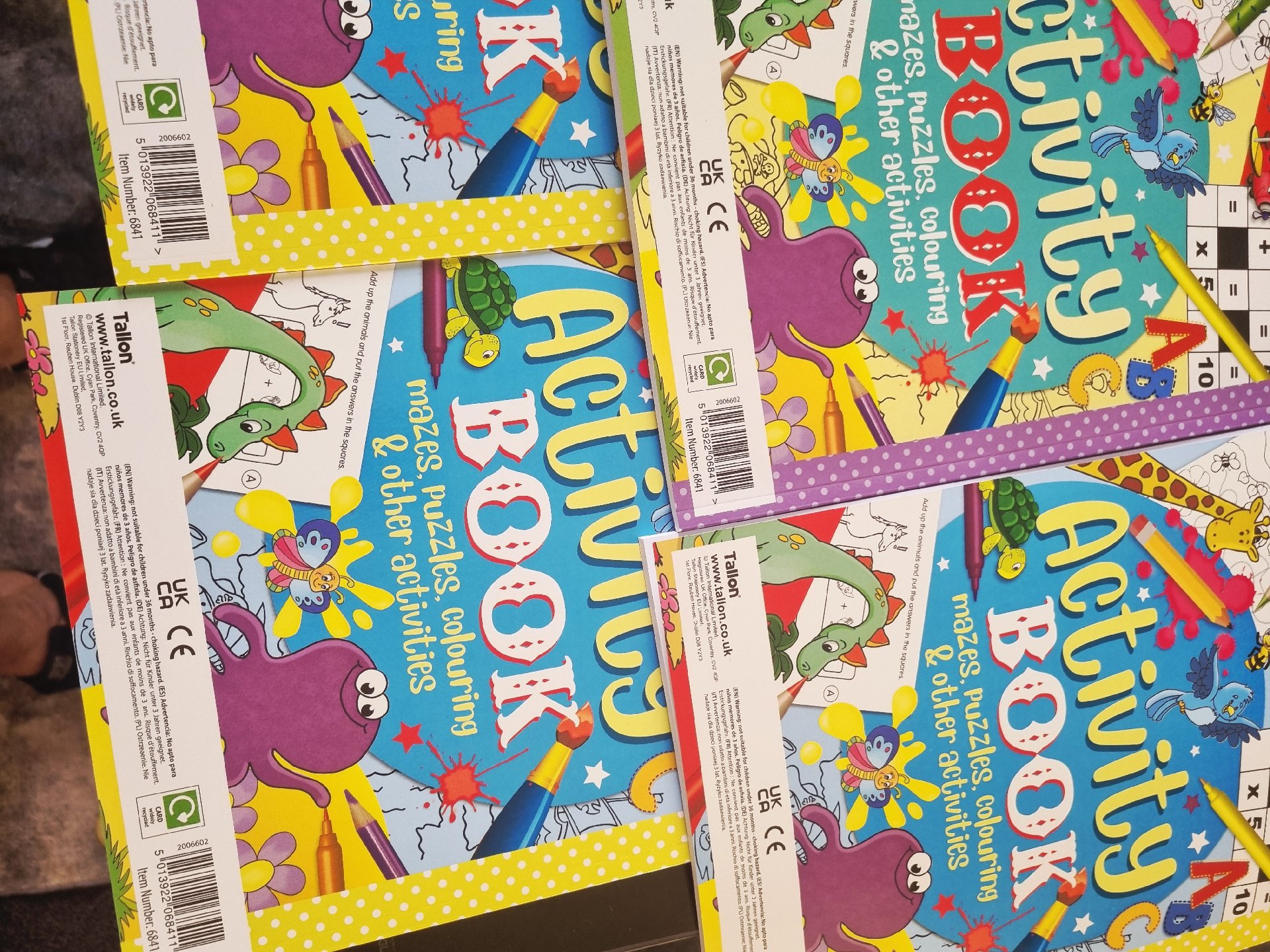 Activity books for kids, Tallon, Small, New condition — preloved on SilentSale®
