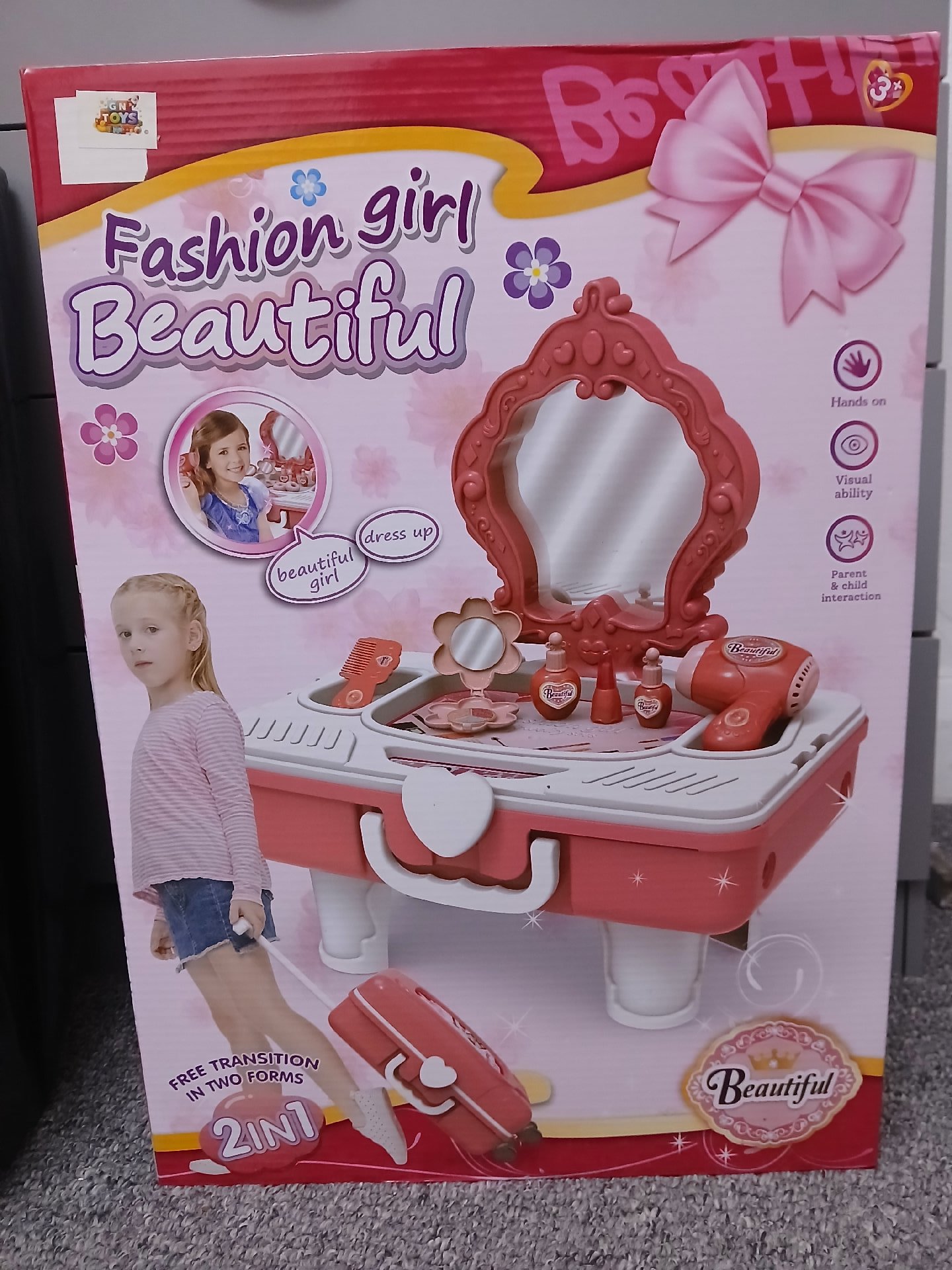 Fashion Girl Beautiful 2-in-1 Kids Vanity Playset, GN Toys, age 3, New condition — preloved on SilentSale®