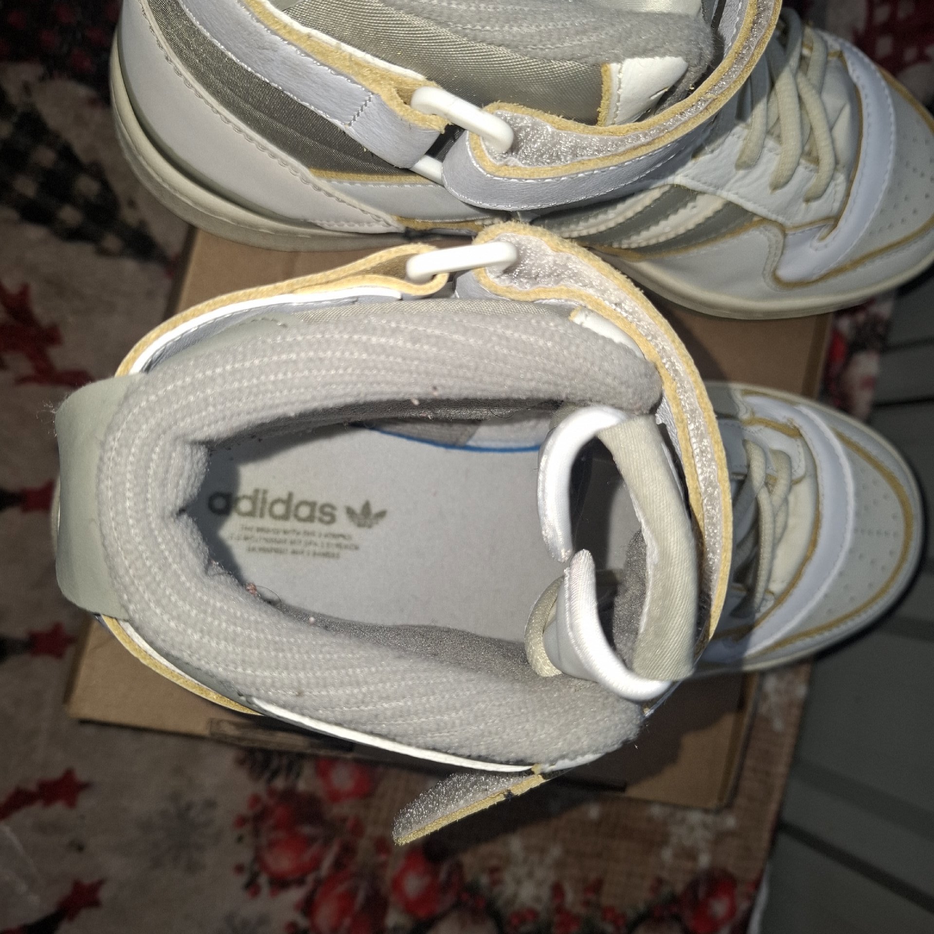 Adidas White High Top Trainers – UK 7, Adidas, 7, Good condition — preloved on SilentSale®