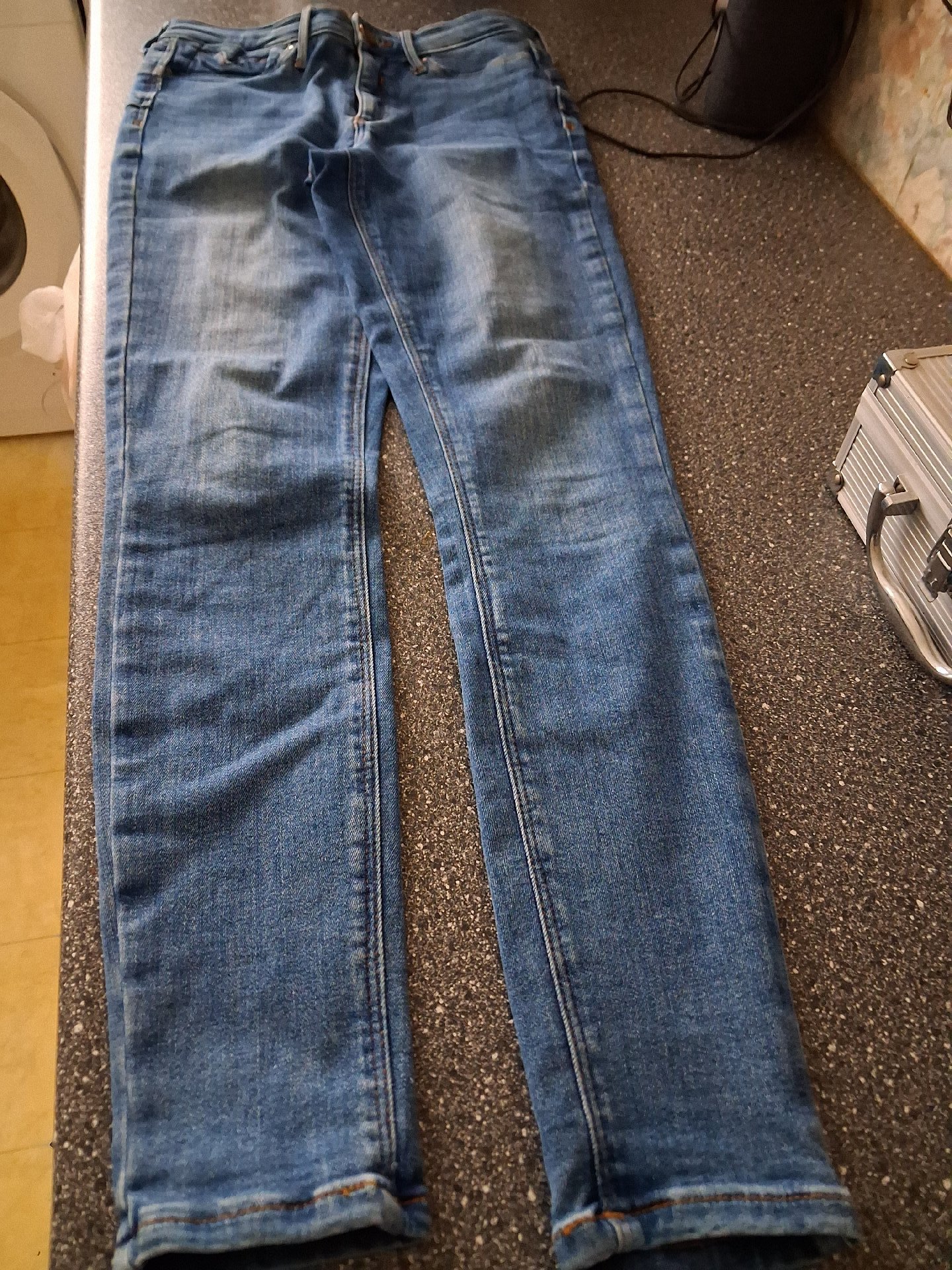 River Island Molly Blue Skinny Jeans – EUR 34/ UK 8., River Island, EUR 34, Like New condition — preloved on SilentSale®