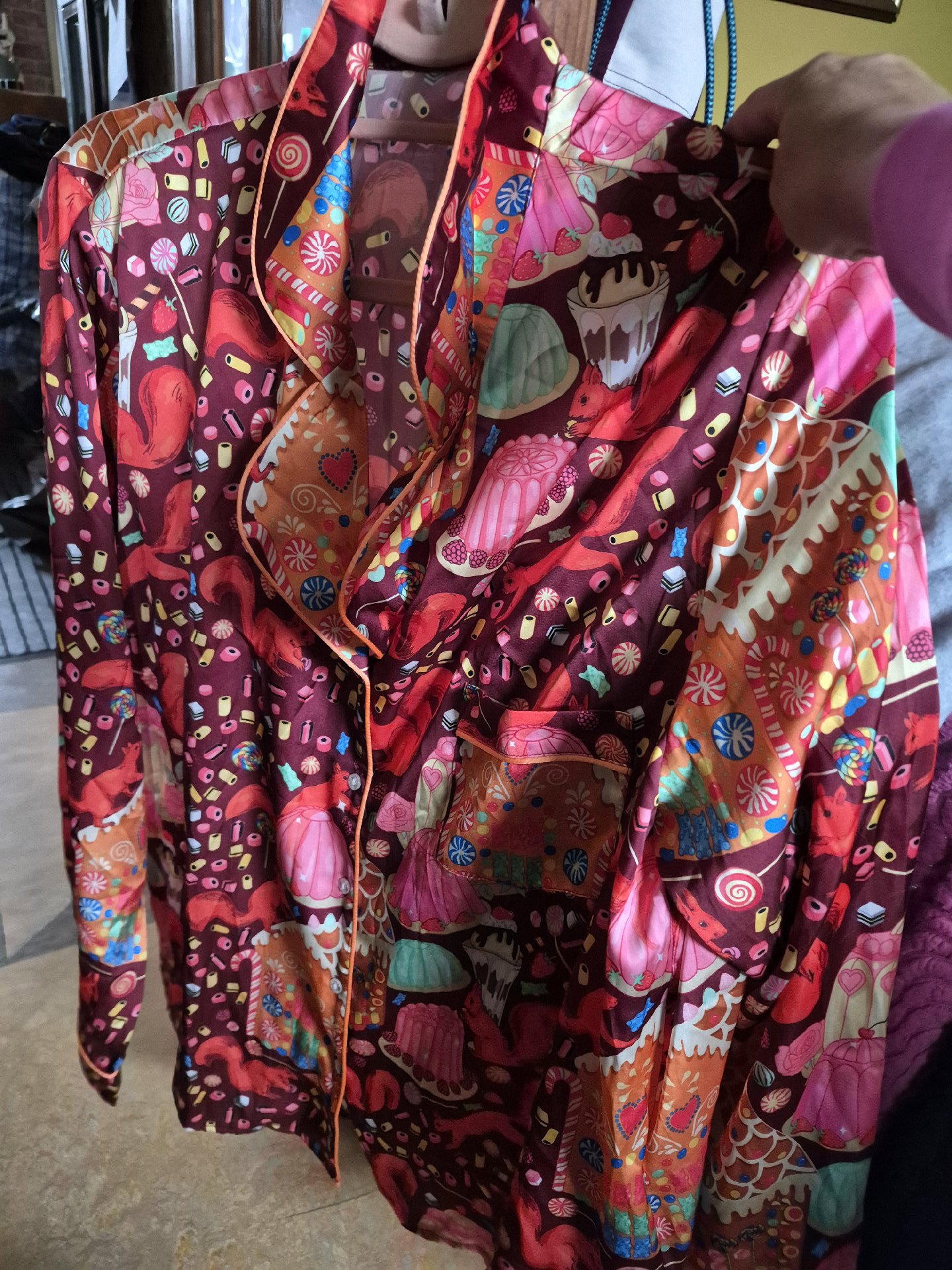 Multicolour Printed Pyjama Set, Karen Mabon, XL, New condition — preloved on SilentSale®