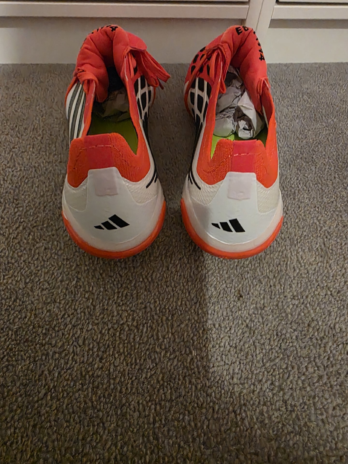 Adidas Predator Football Boots Red White – Size 7.5, Adidas, 7.5, New condition — preloved on SilentSale®