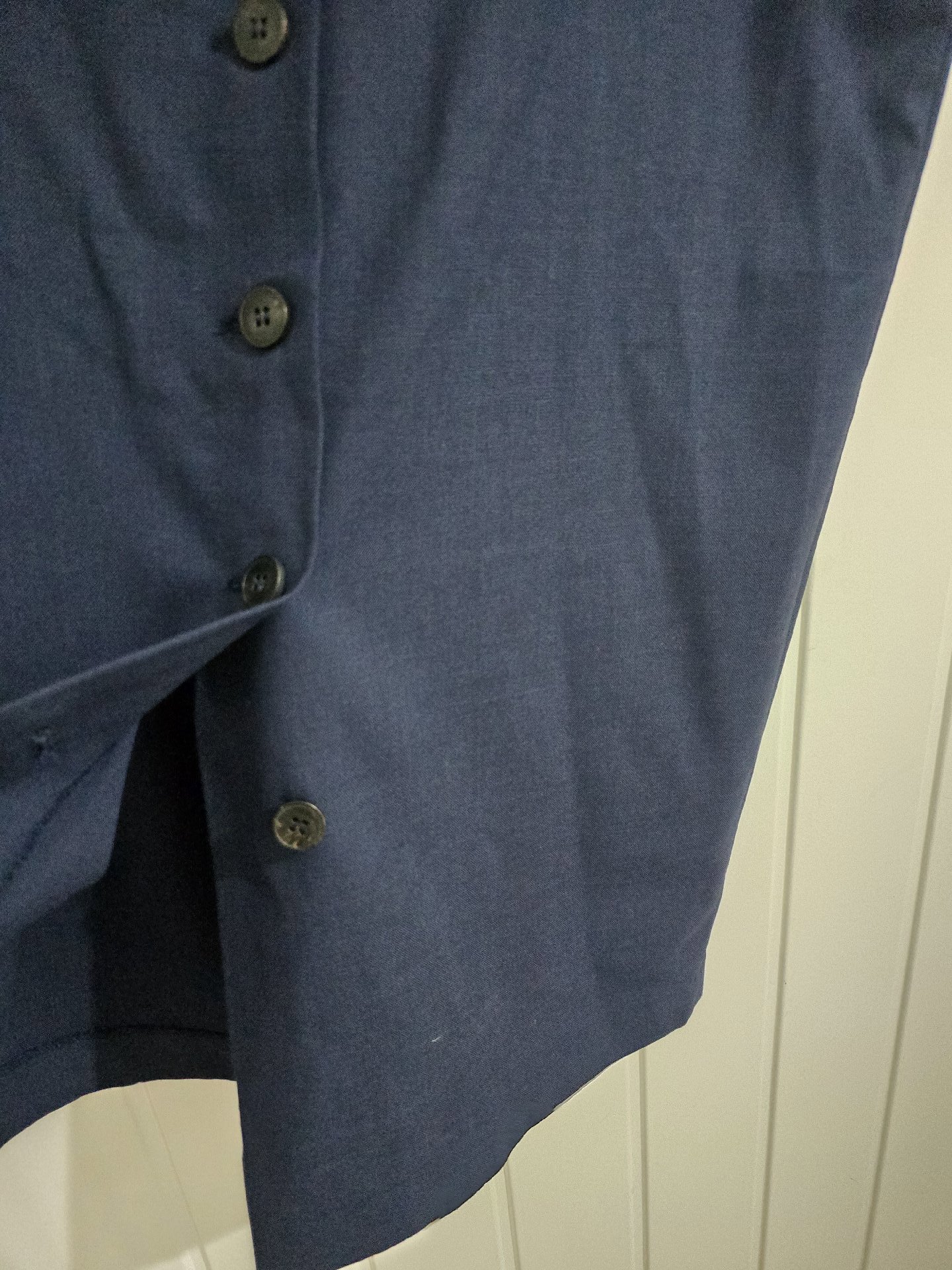 Next Navy Button Front Pencil Skirt – UK 14, Next, 14, Excellent condition — preloved on SilentSale®
