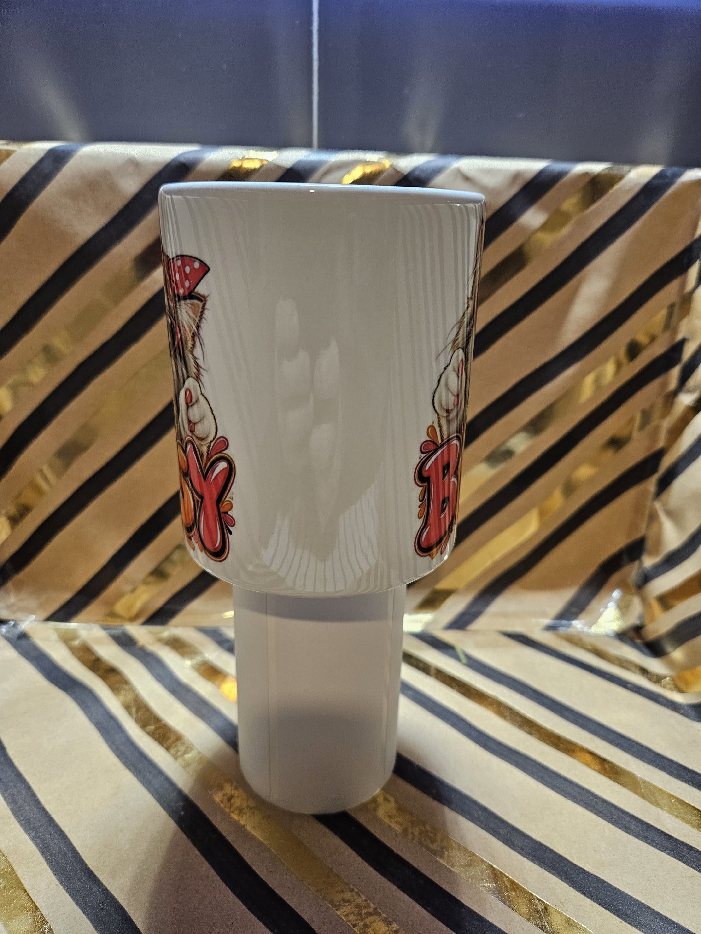 Ceramic Mug with 'Bossy' Cat Design, Unbranded, One Size, New condition — preloved on SilentSale®