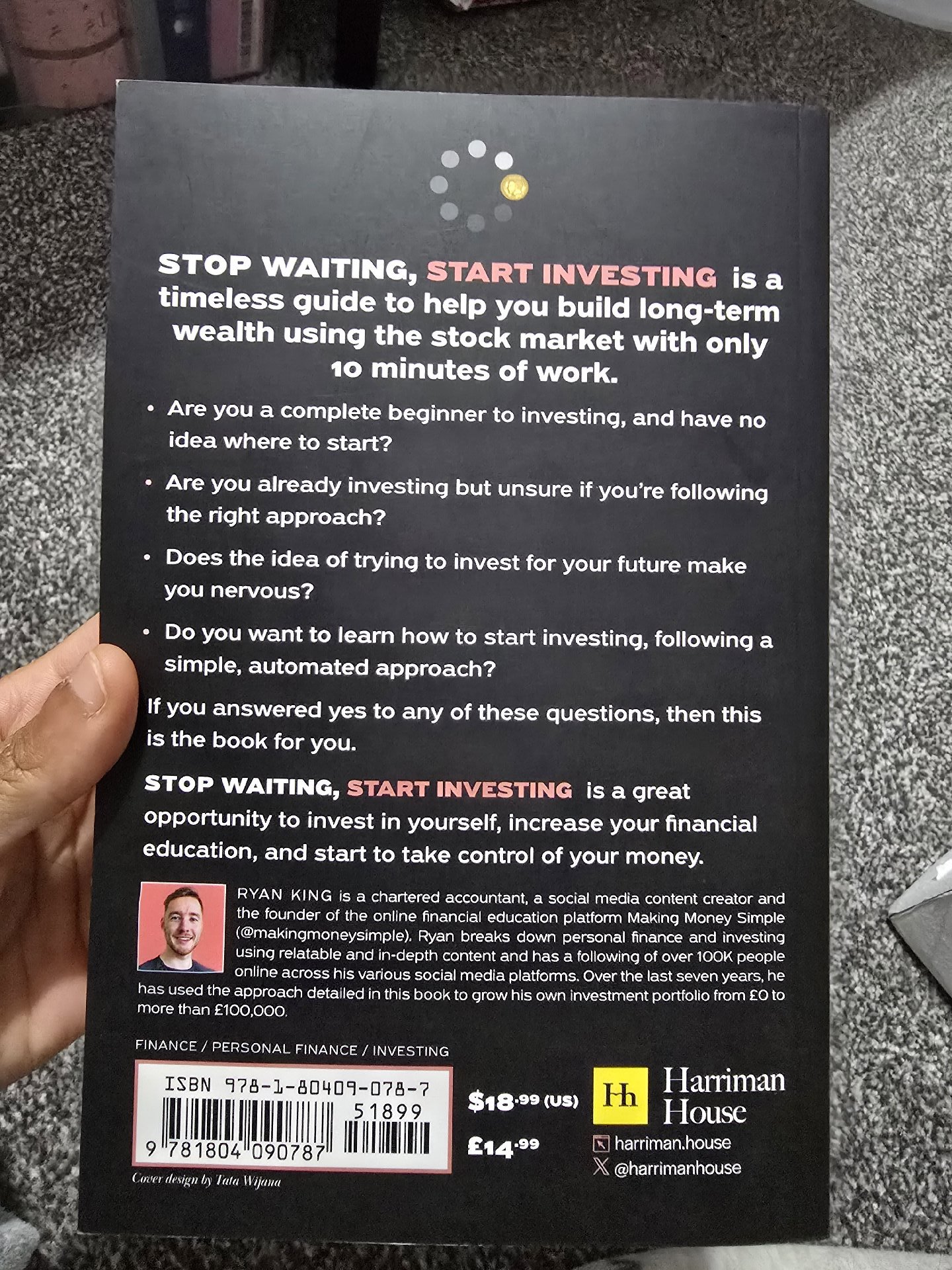 Stop Waiting Start Investing by Ryan King Paperback Book, Unbranded, One Size, New condition — preloved on SilentSale®
