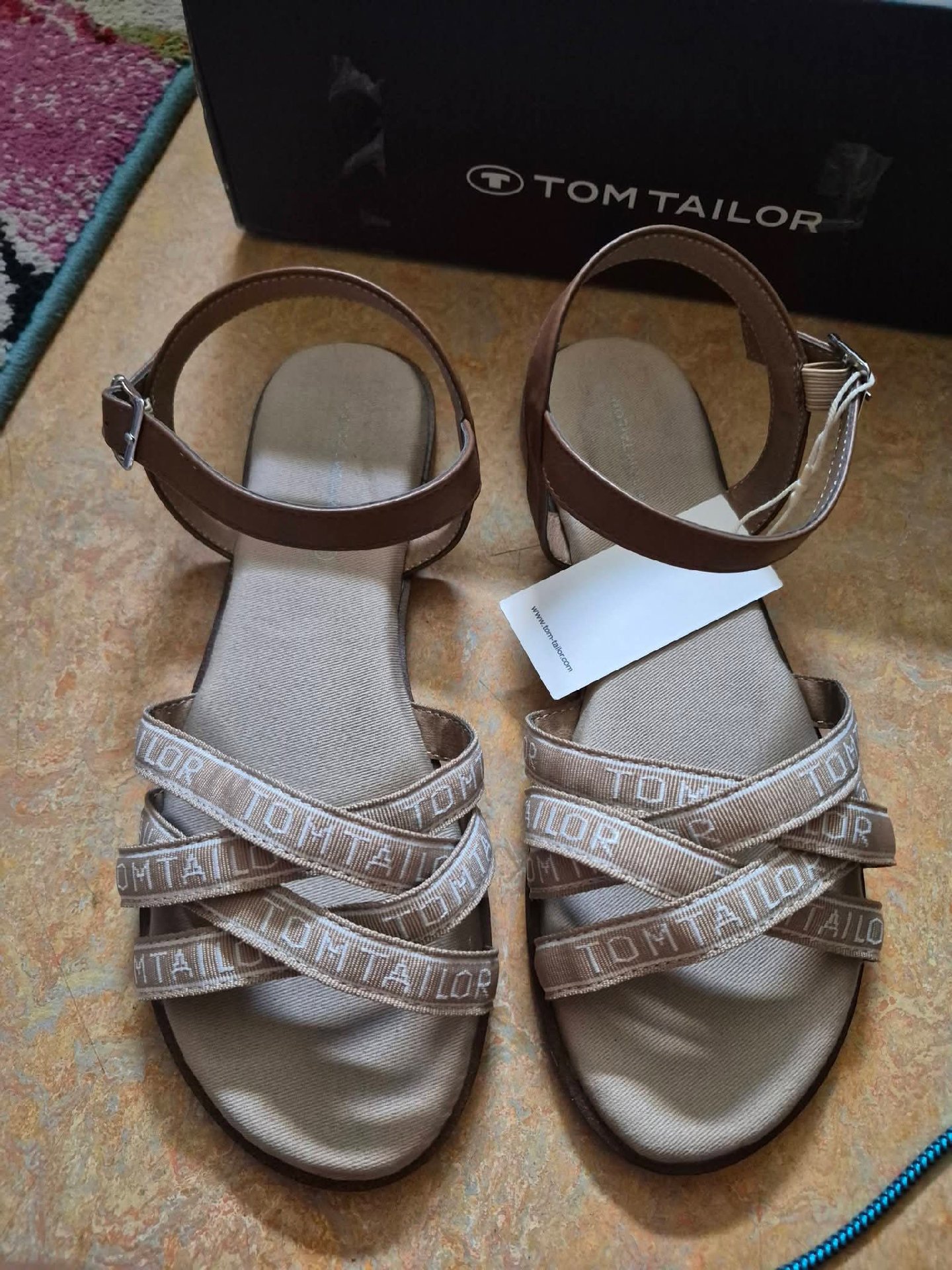 Tom Tailor Brown Strappy Sandals – UK 5 / EU 38, TOM TAILOR, 5, New condition — preloved on SilentSale®