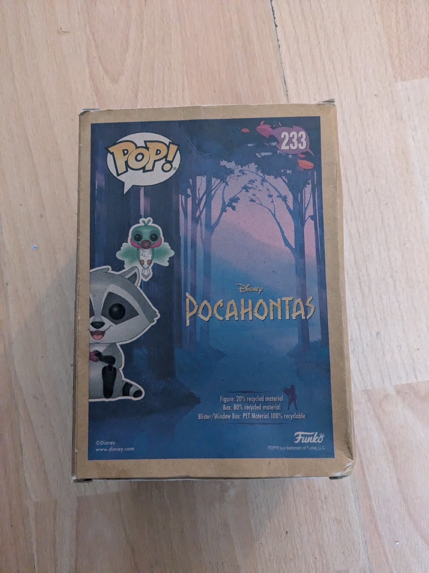 Funko Pop! Disney Pocahontas Meeko With Flit Vinyl Figure 233, Funko, Small, New condition — preloved on SilentSale®