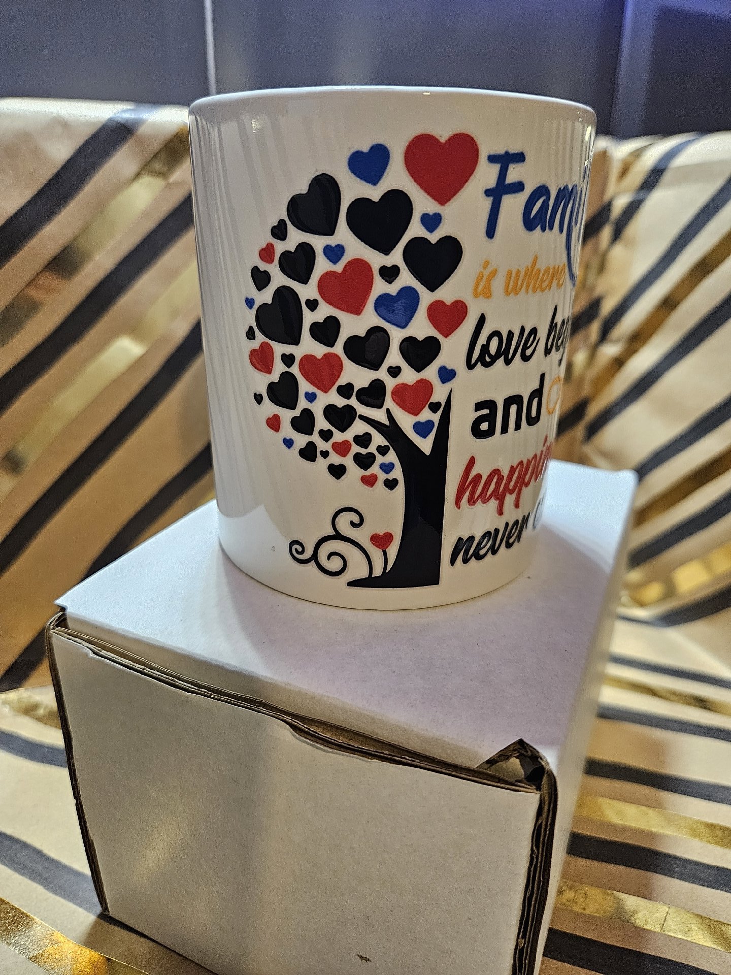 Family Quote Ceramic Mug with Box, Unbranded, One Size, New condition — preloved on SilentSale®