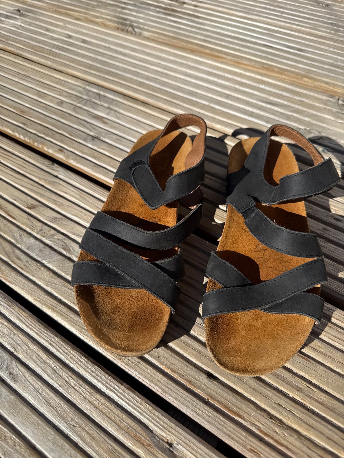 Black Strappy Sandals, Easy Street, 37, Good condition — preloved on SilentSale®