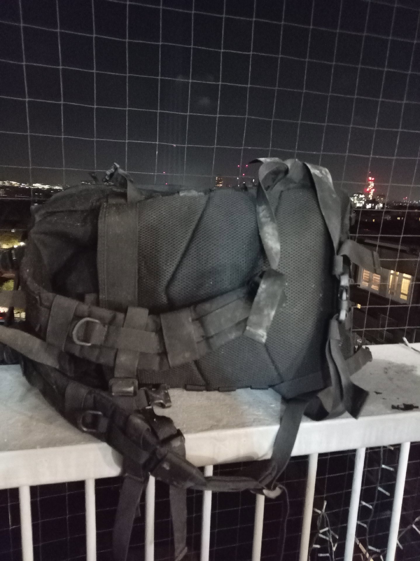 Black Tactical Military Style Backpack Rucksack, Tactical, Small, Good condition — preloved on SilentSale®