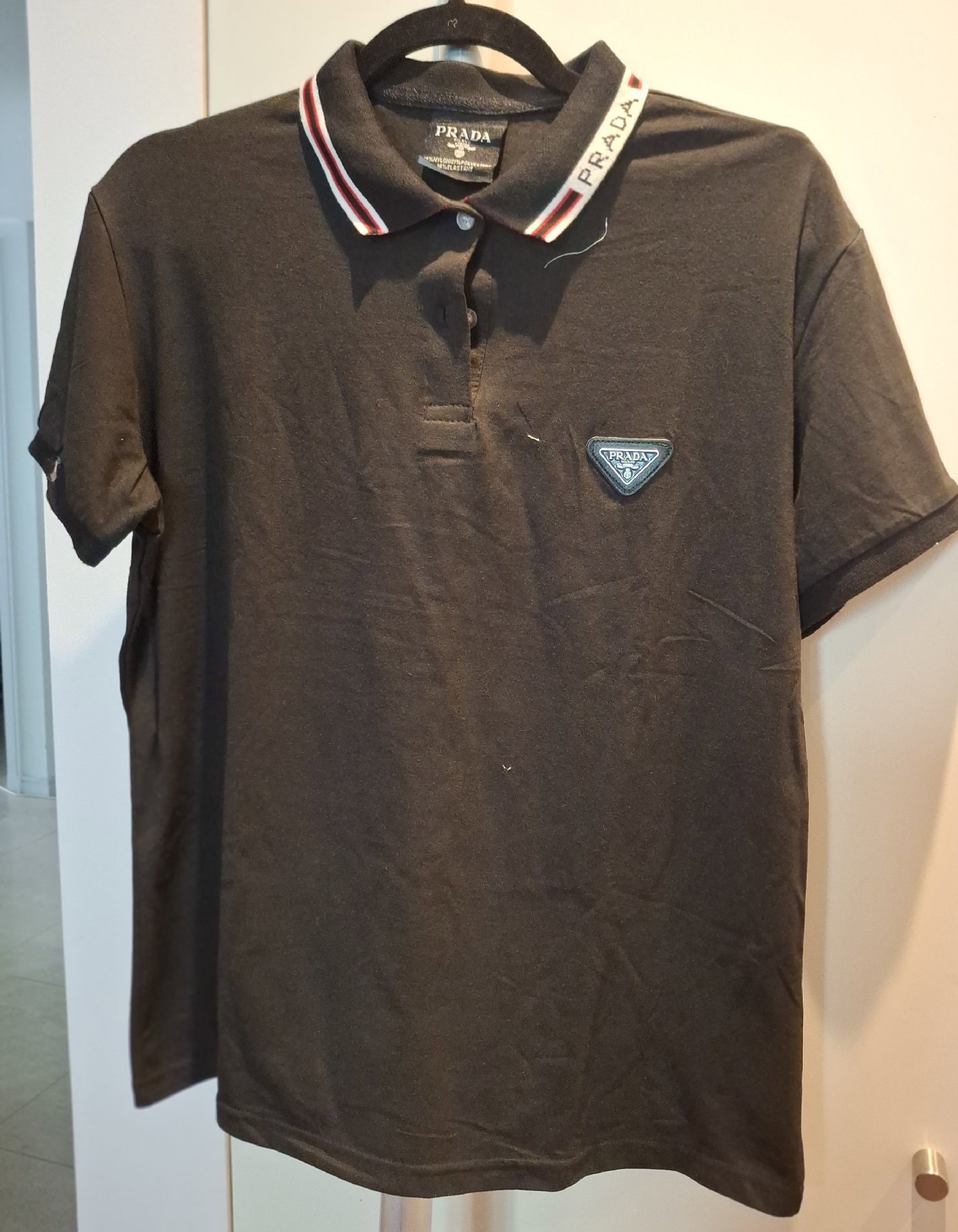 Prada Black Polo Shirt and Joggers Set, Prada, L, Excellent condition — preloved on SilentSale®