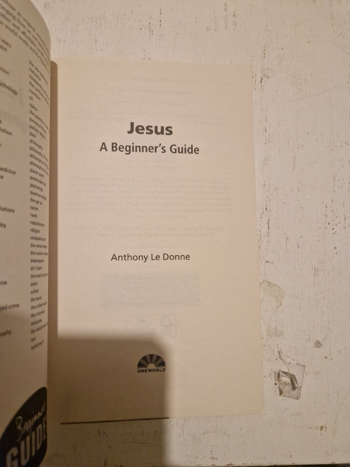 Paperback book titled 'Jesus: A Beginner's Guide' by Anthony Le Donne, Bloomsbury Publishing Plc, One Size, Excellent condition — preloved on SilentSale®
