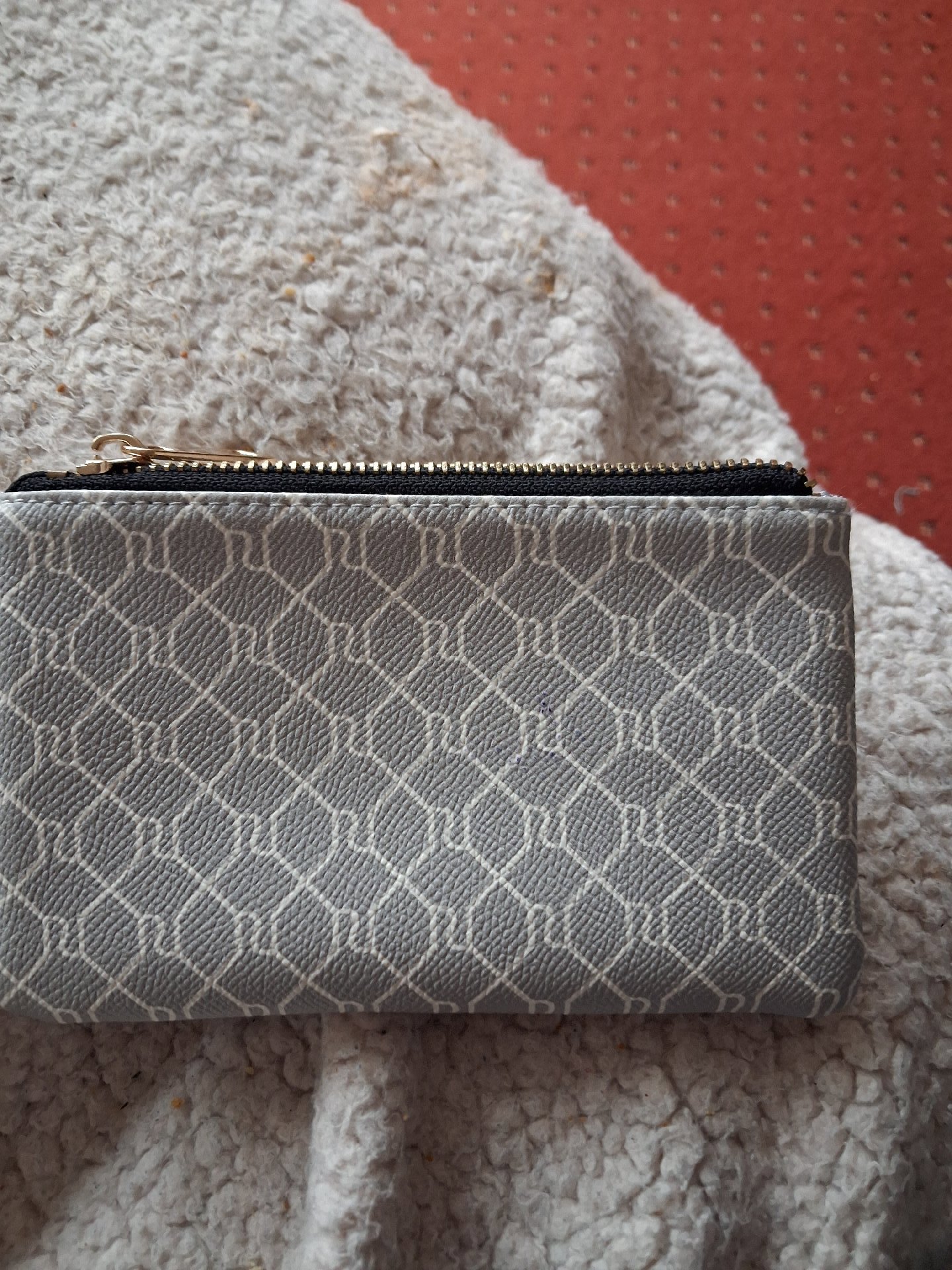 River Island Grey Patterned Coin Purse Wallet – One Size, River Island, Small, Like New condition — preloved on SilentSale®